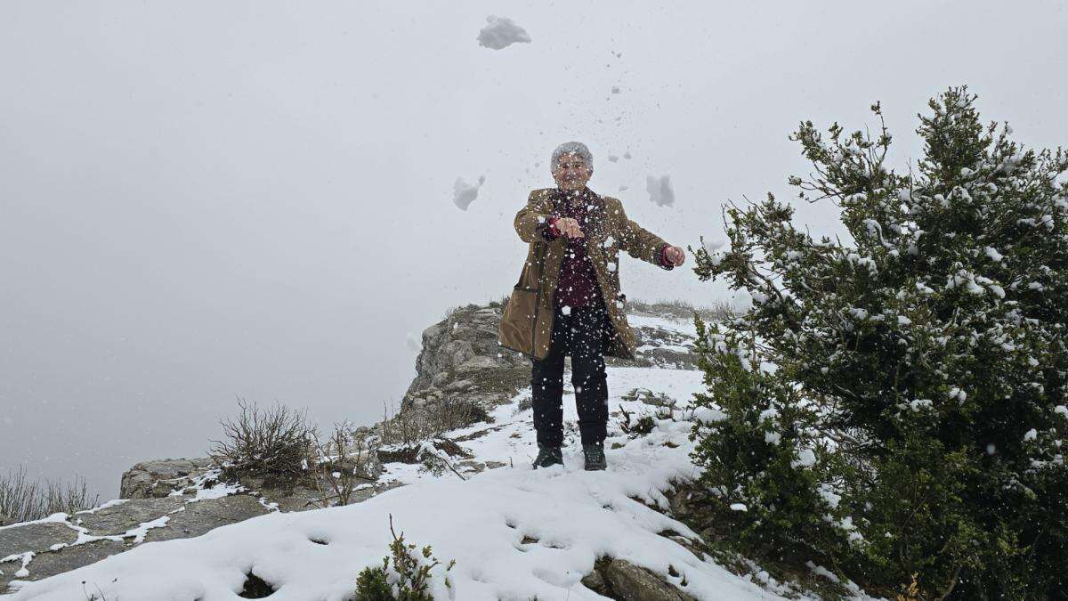 Mágica nevada en el Mirador del Silenci