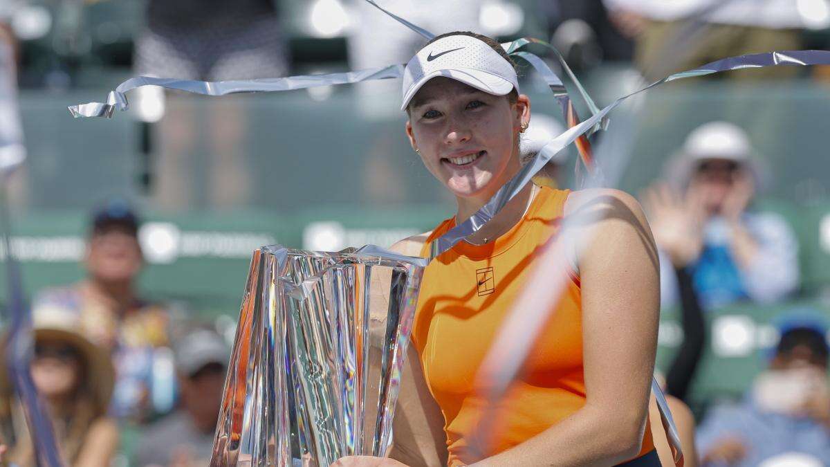 Mirra Andreeva derriba otra barrera: campeona de Indian Wells con solo 17 años