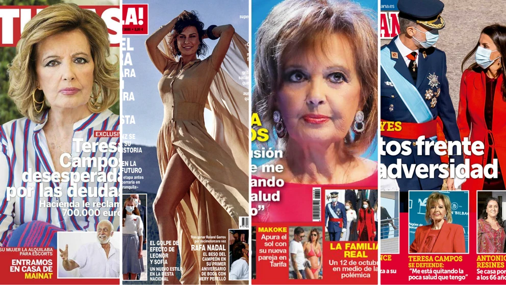 María Teresa Campos, Raquel Perera y la fiesta del 12 de Octubre protagonizan las portadas