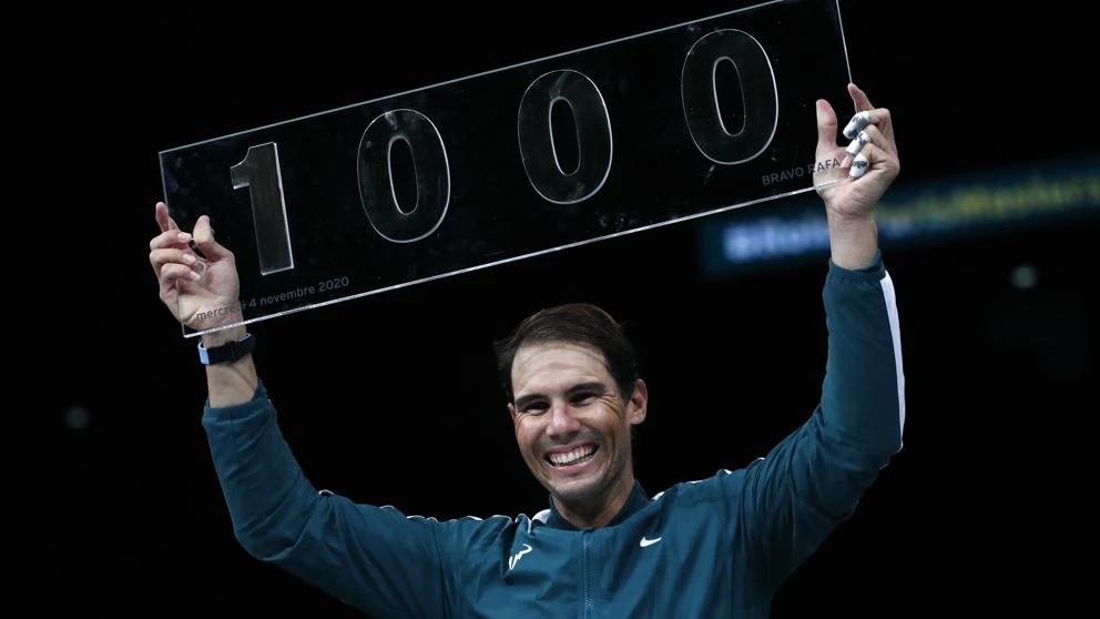 Nadal alcanza la victoria 1.000 en su día más gris