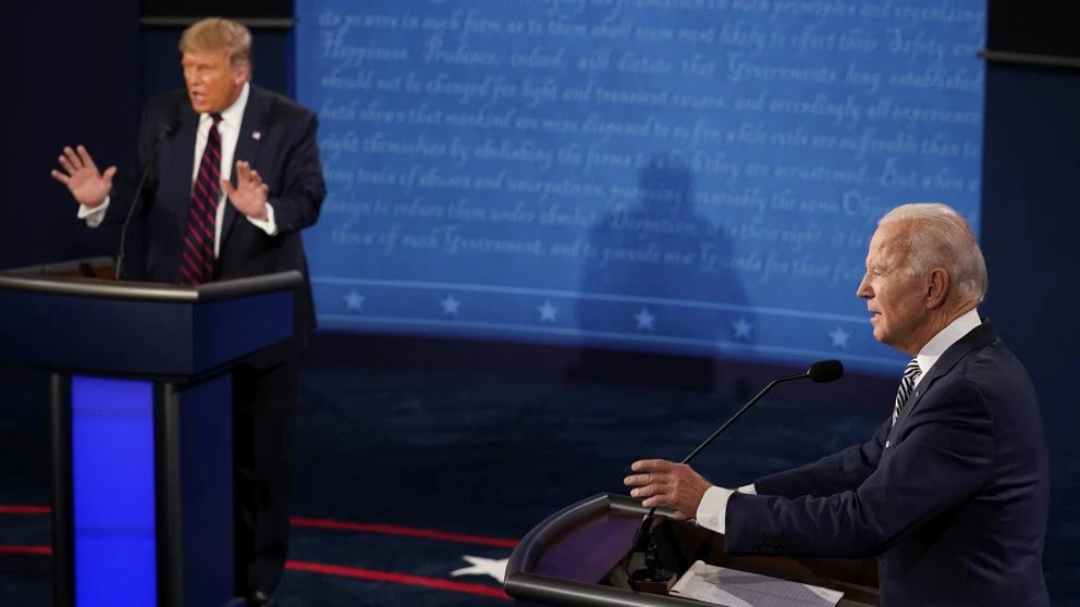 Gritos, insultos y ataques descarnados en el primer debate presidencial entre Trump y Biden