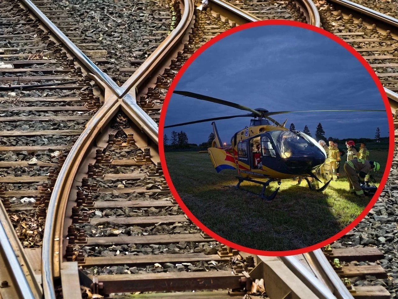 na sygnale Wstrząsające sceny na torach pod Malborkiem! 36-latek przeżył zderzenie z pociągiem, sprawę bada policja
