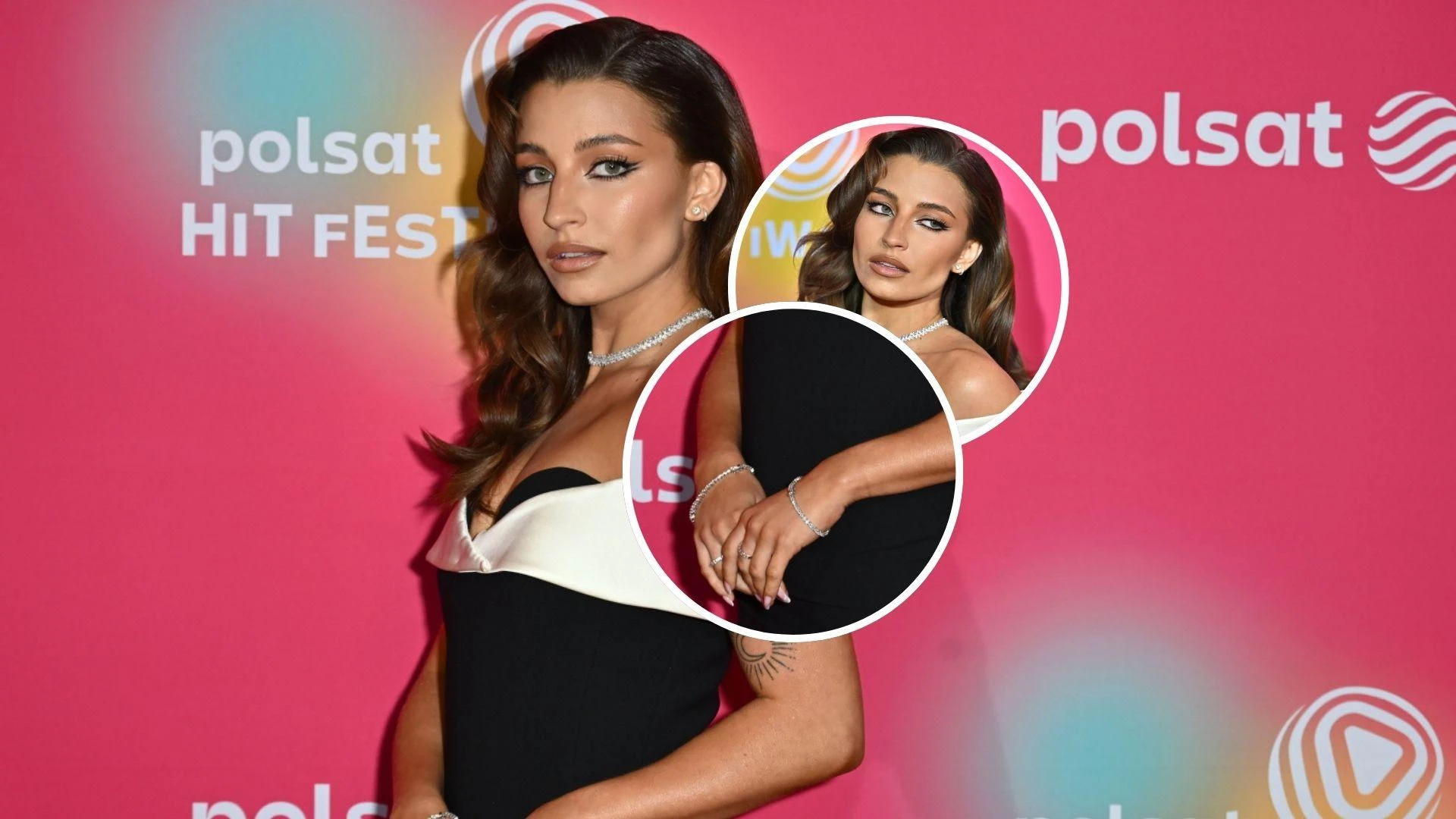 Prosto z Sopotu Dostojna Julia Wieniawa olśniewa na Polsat Hit Festiwal. W oczy rzuca się liczna biżuteria!