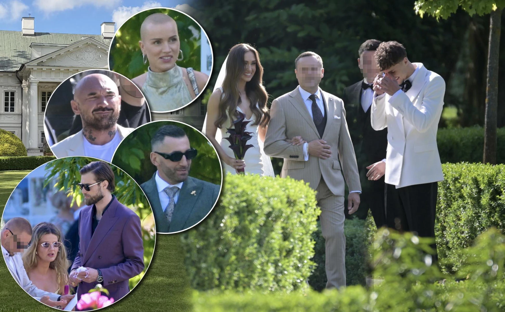 DUŻO ZDJĘĆ Maserak, Frycz, Vega i Wolny na jednym ślubie! Zjawiskowa ceremonia i tłum gwiazd!