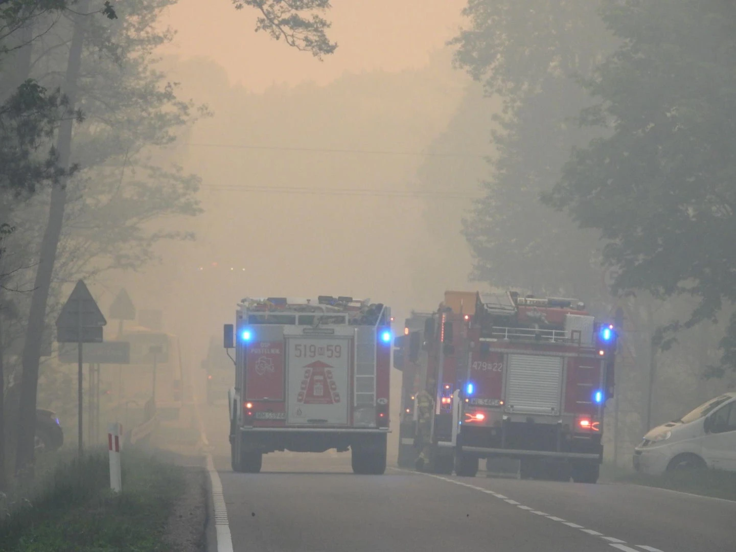 Pożar lasu Potężny pożar lasu na Mazowszu. MSWiA pilnie apeluje