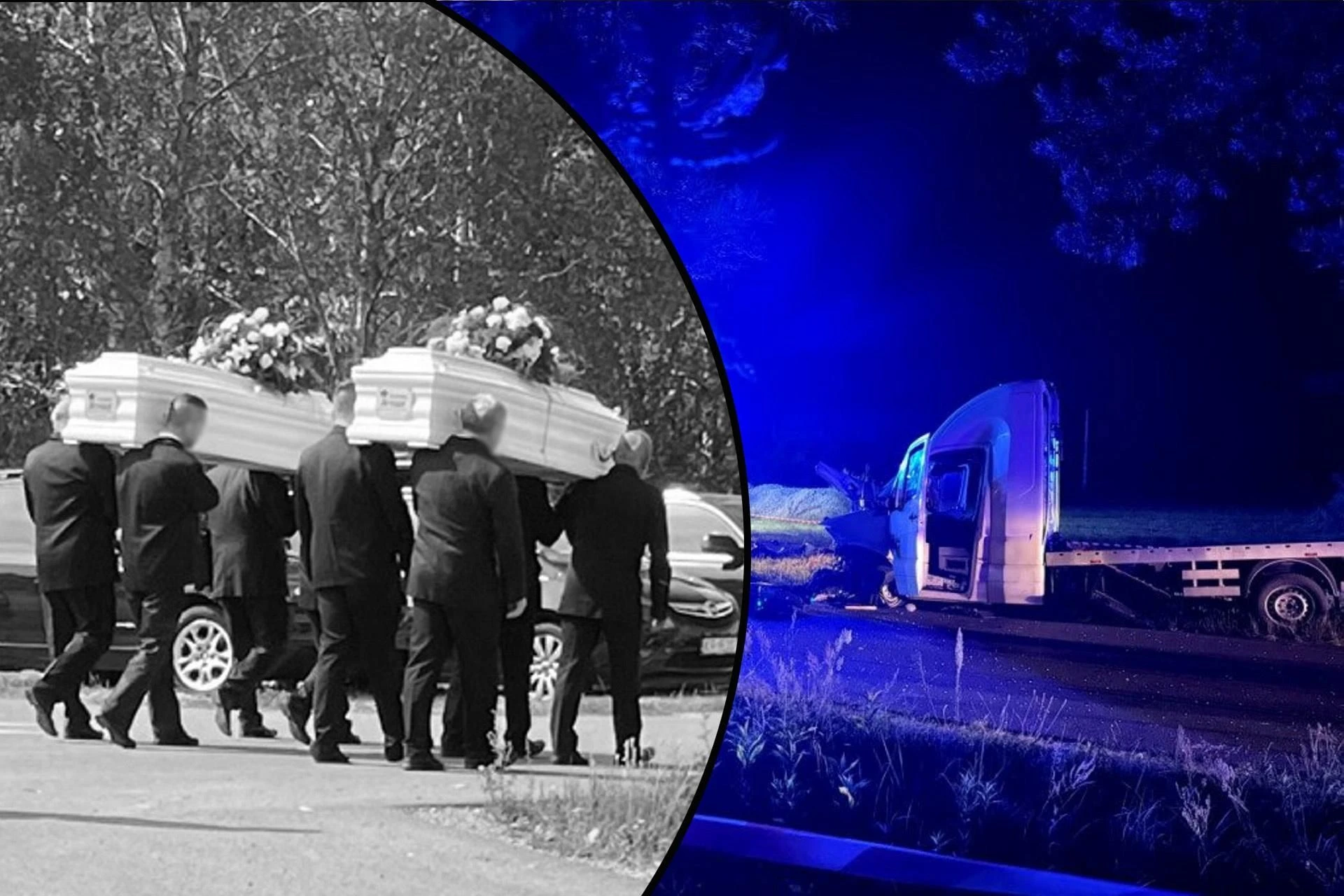 Wyrazy współczucia Pogrzeb rodzeństwa w Tuszowie Narodowym. Przejmujący widok