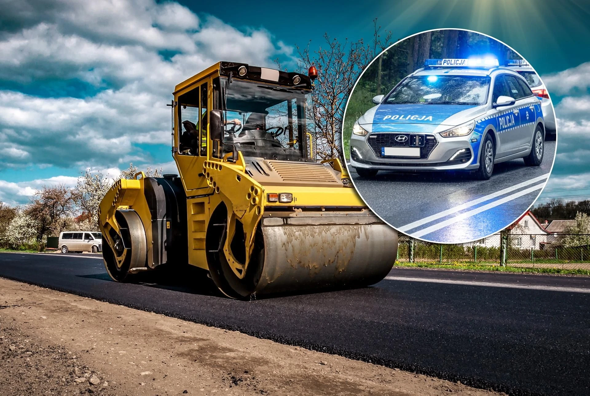 Niecodzienny rajd Pogromca remontów w audi. Wjechał w walec!