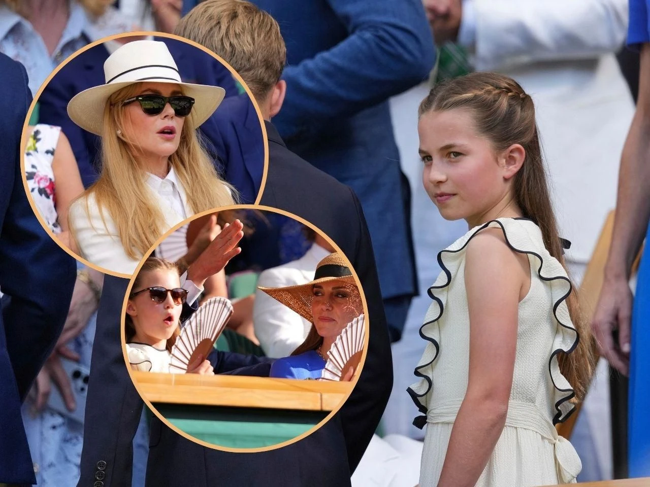 Stroiła urocze miny Tłum gwiazd na finale Wimbledonu! Księżniczka Charlotte znowu skradła show