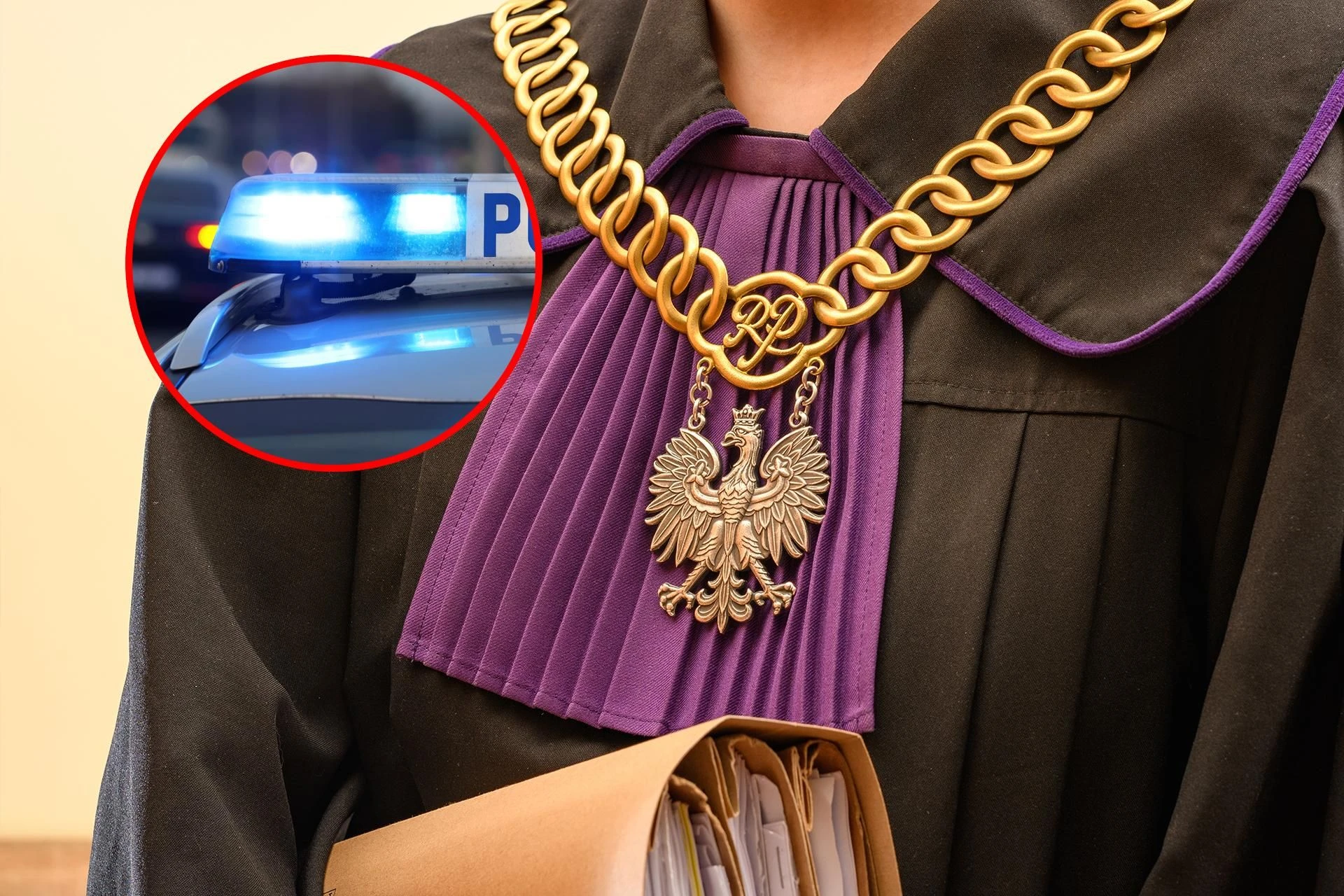 Skandal w Lubaniu Kompletnie pijany sędzia wjeżdżał w ogrodzenia i inne auta! 