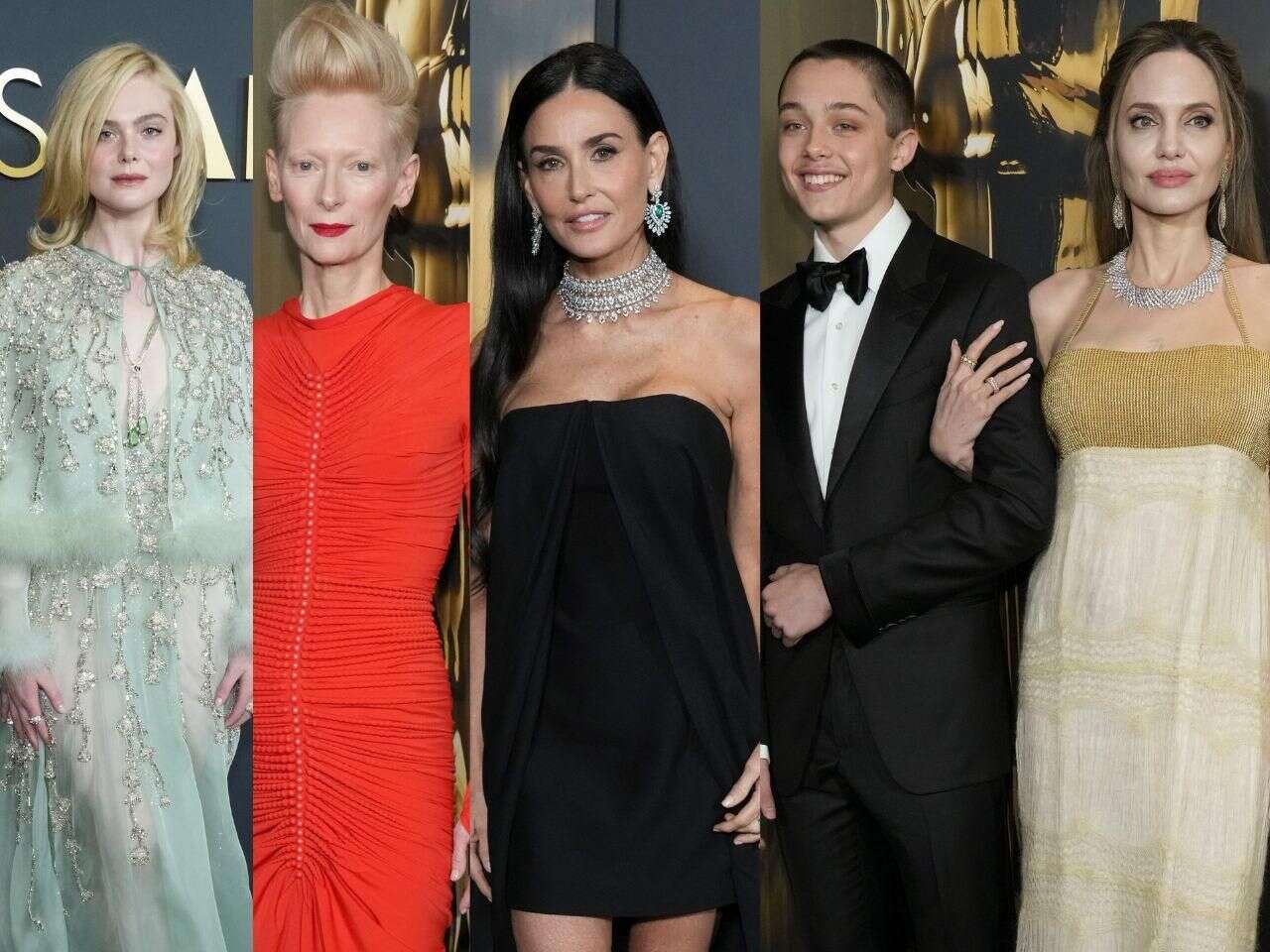 Suknie jak na Oscarach! Angelina Jolie z synem, poczochrana Nicole Kidman, Pamela Anderson bez makijażu. Któ…