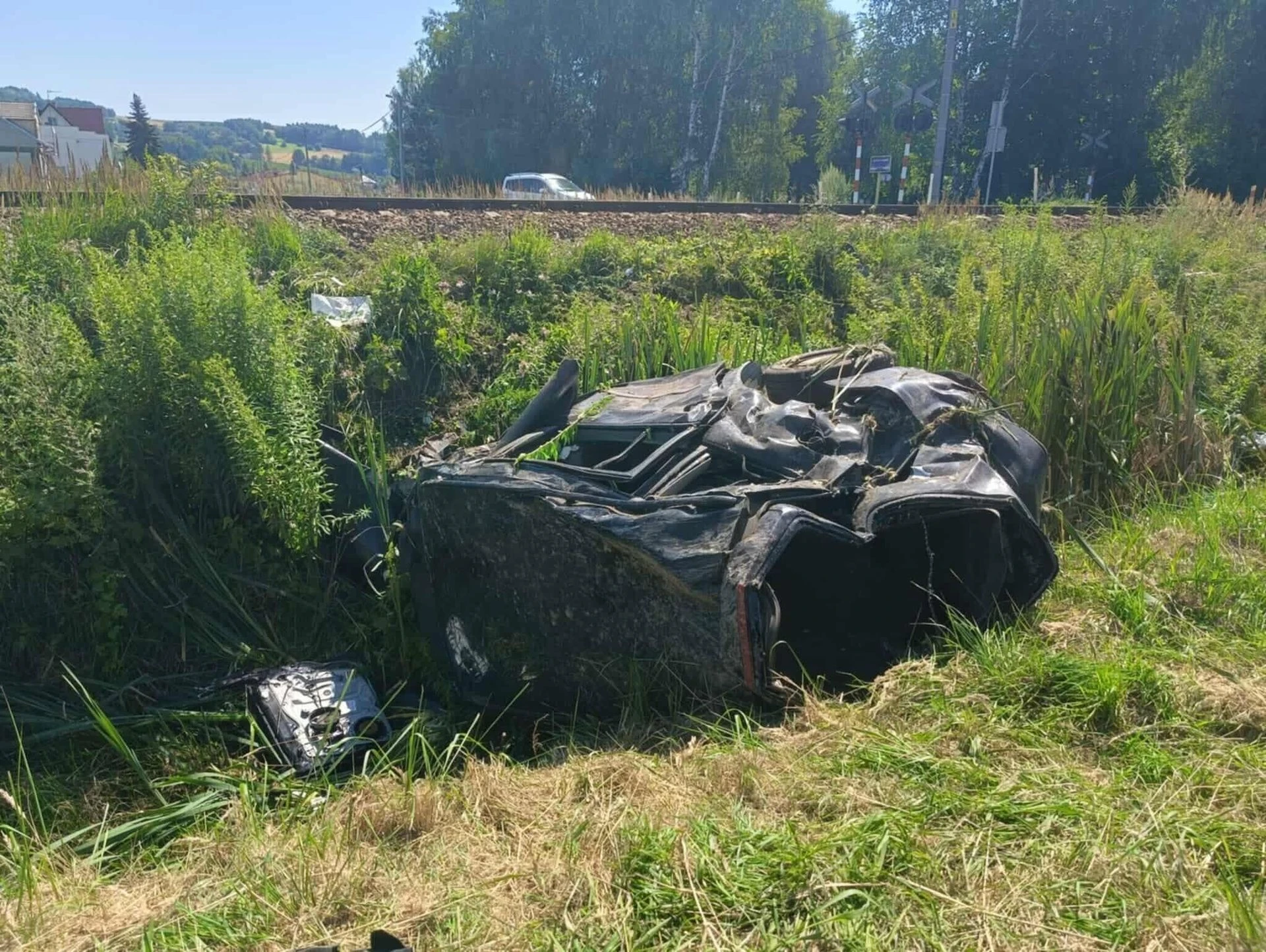 Groza na przejeździe Dramat na torach pod Krakowem. 50-latek trafił do szpitala
