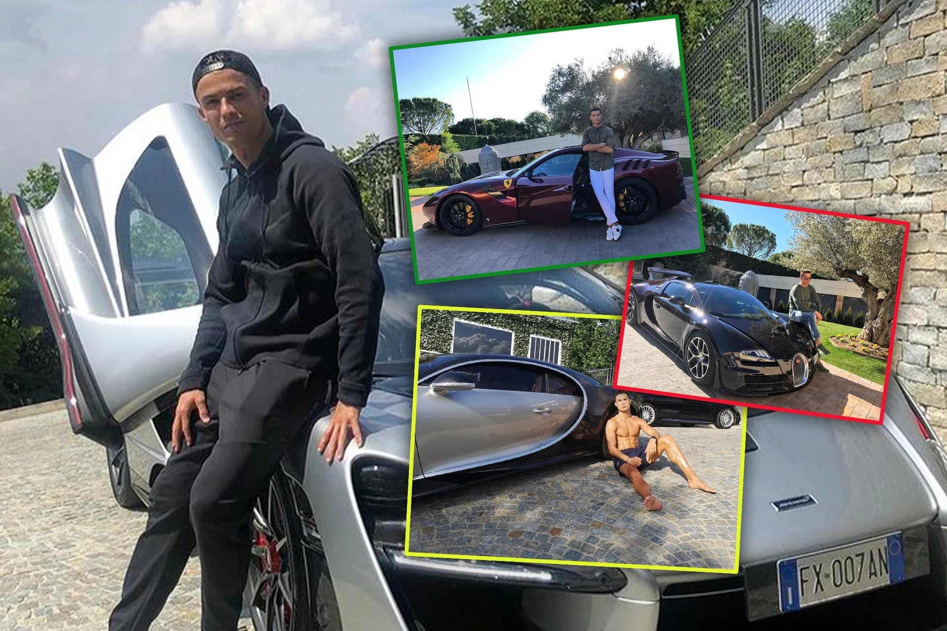 Cuda na kołach u Cristiano Ronaldo! Takiego garażu nie ma żaden piłkarz!