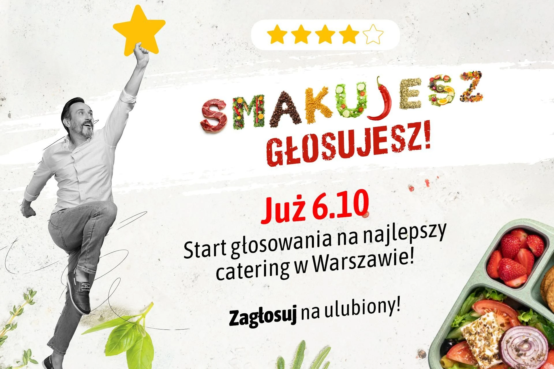 PLEBISCYT „Smakujesz – głosujesz”! Wybierz z nami najlepszy catering w Warszawie