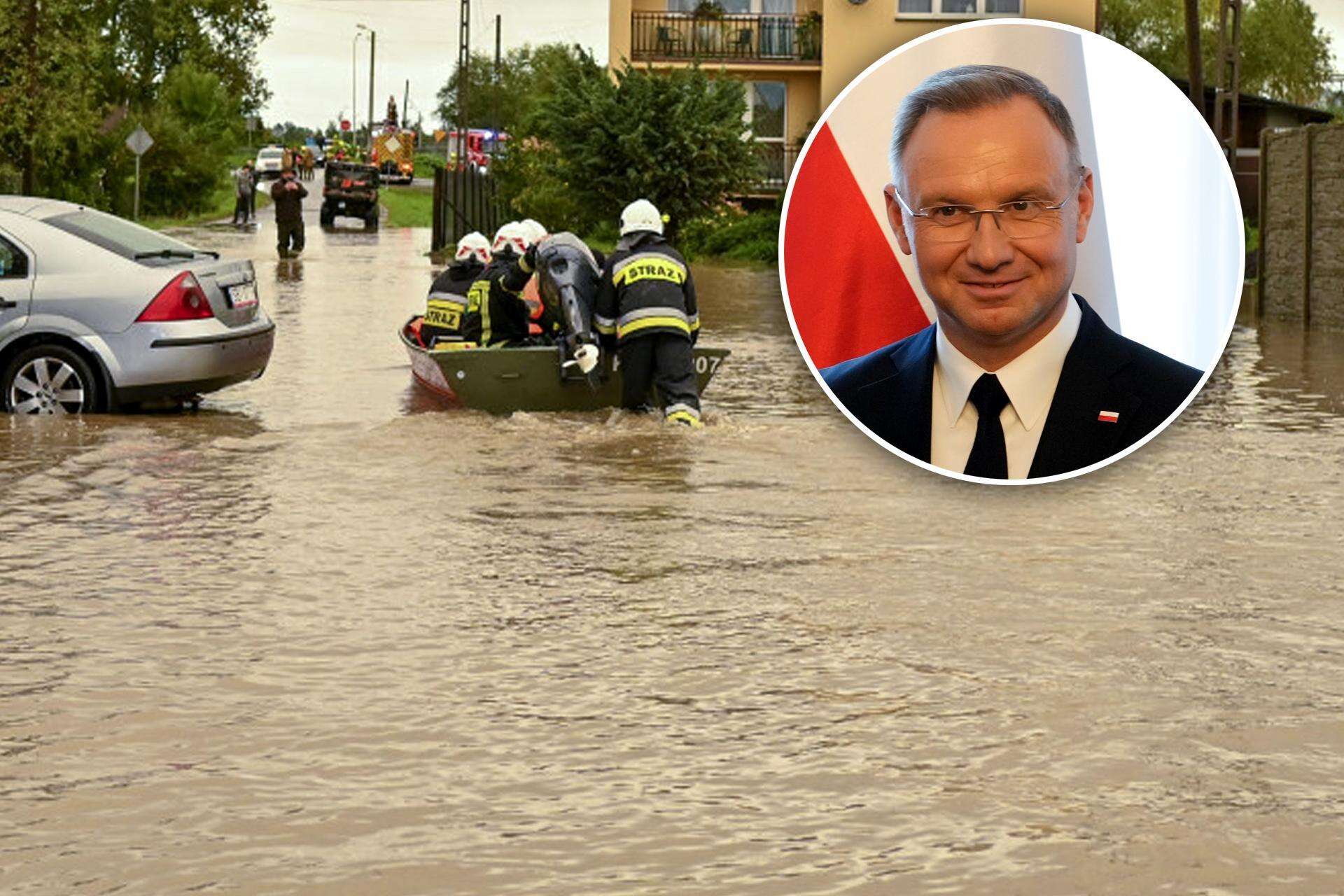 Prezydent RP Polska walczy z powodzią. Gdzie jest Andrzej Duda?