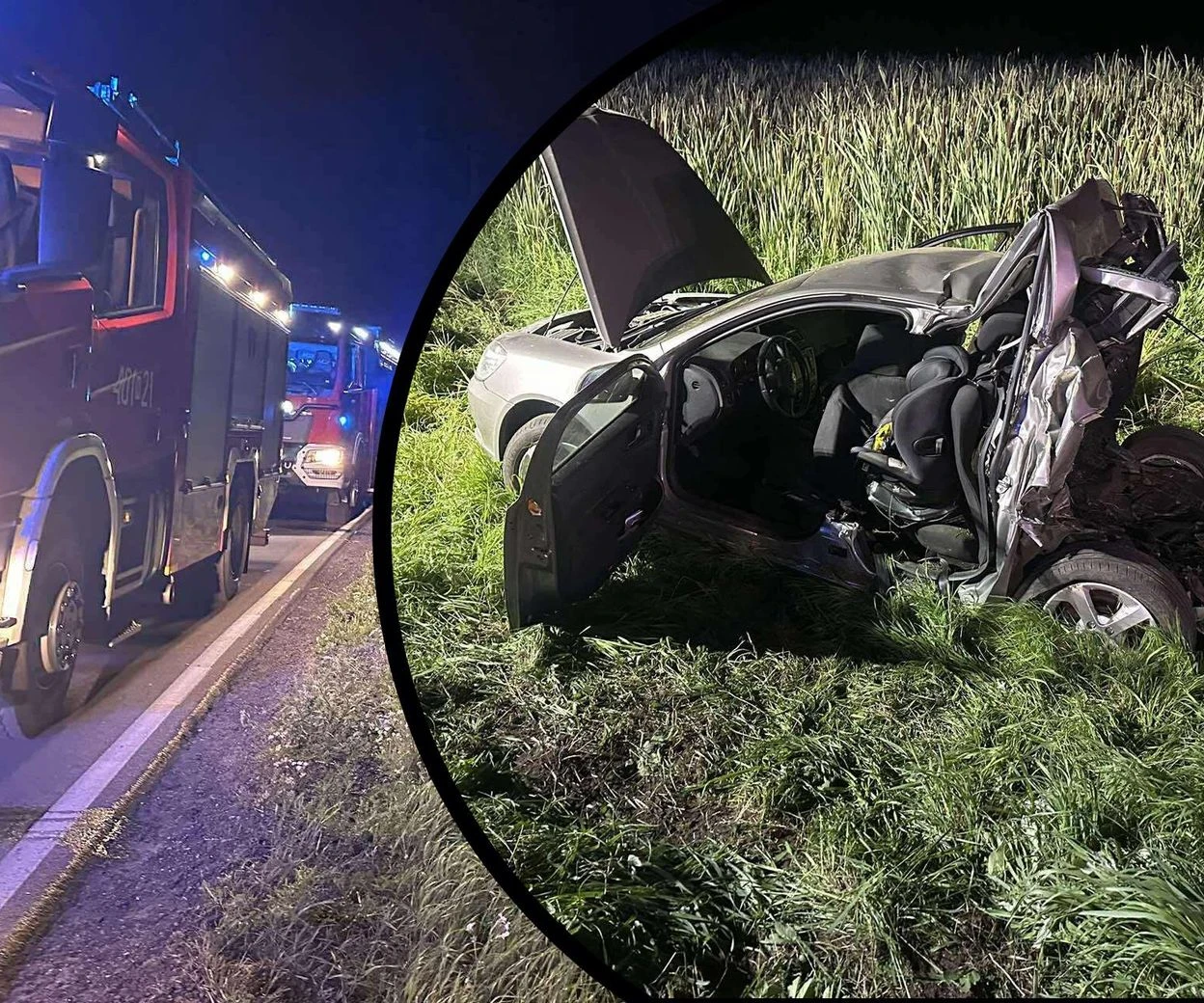 Wielka tragedia! Huknął w auto 3-osobowej rodziny i uciekł! 2-letnie dziecko i 37-latek nie żyją! [ZDJĘCIA]