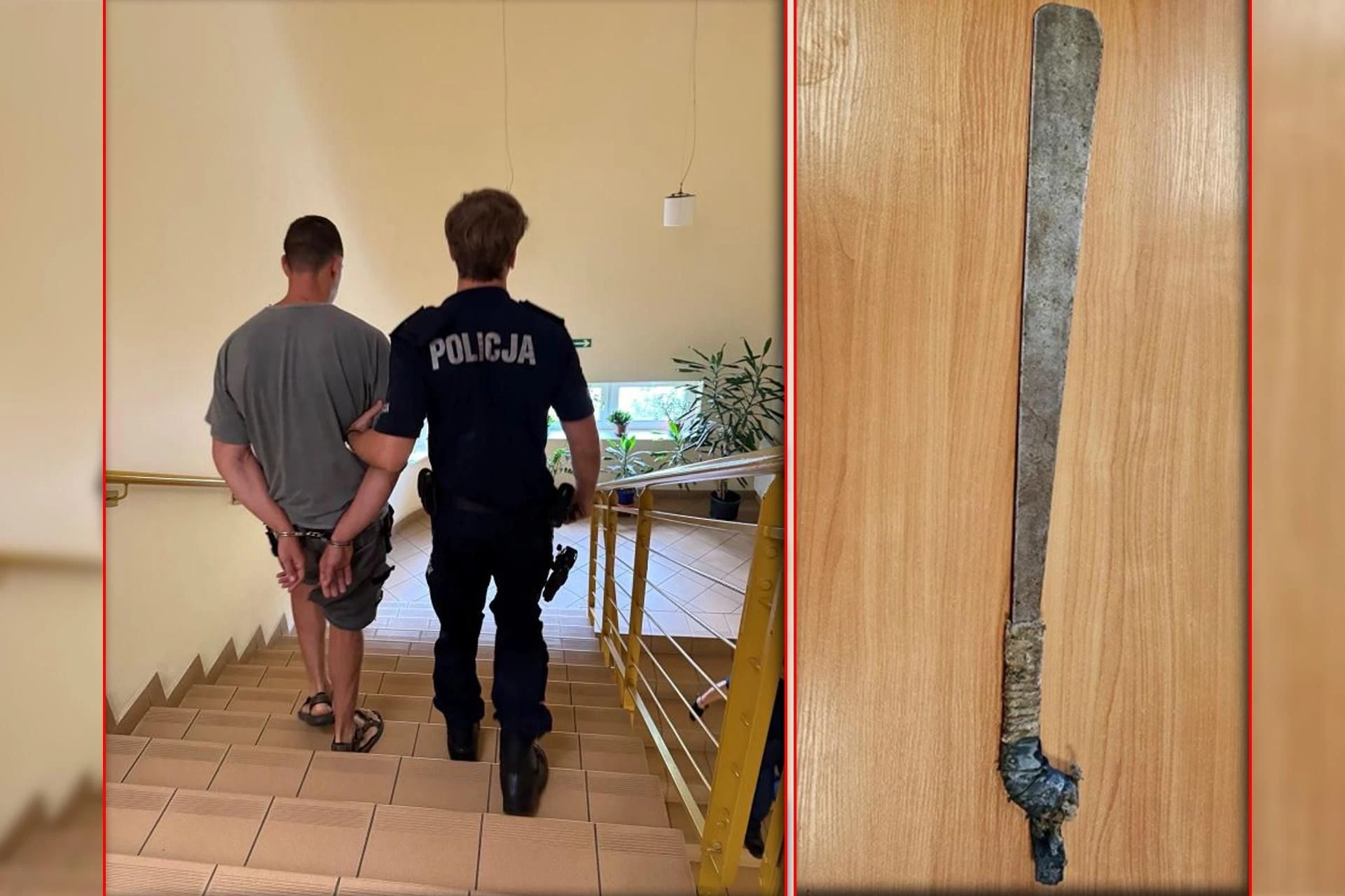 Pluł i groził Groził maczetą taksówkarzowi! 39-latek zatrzymany