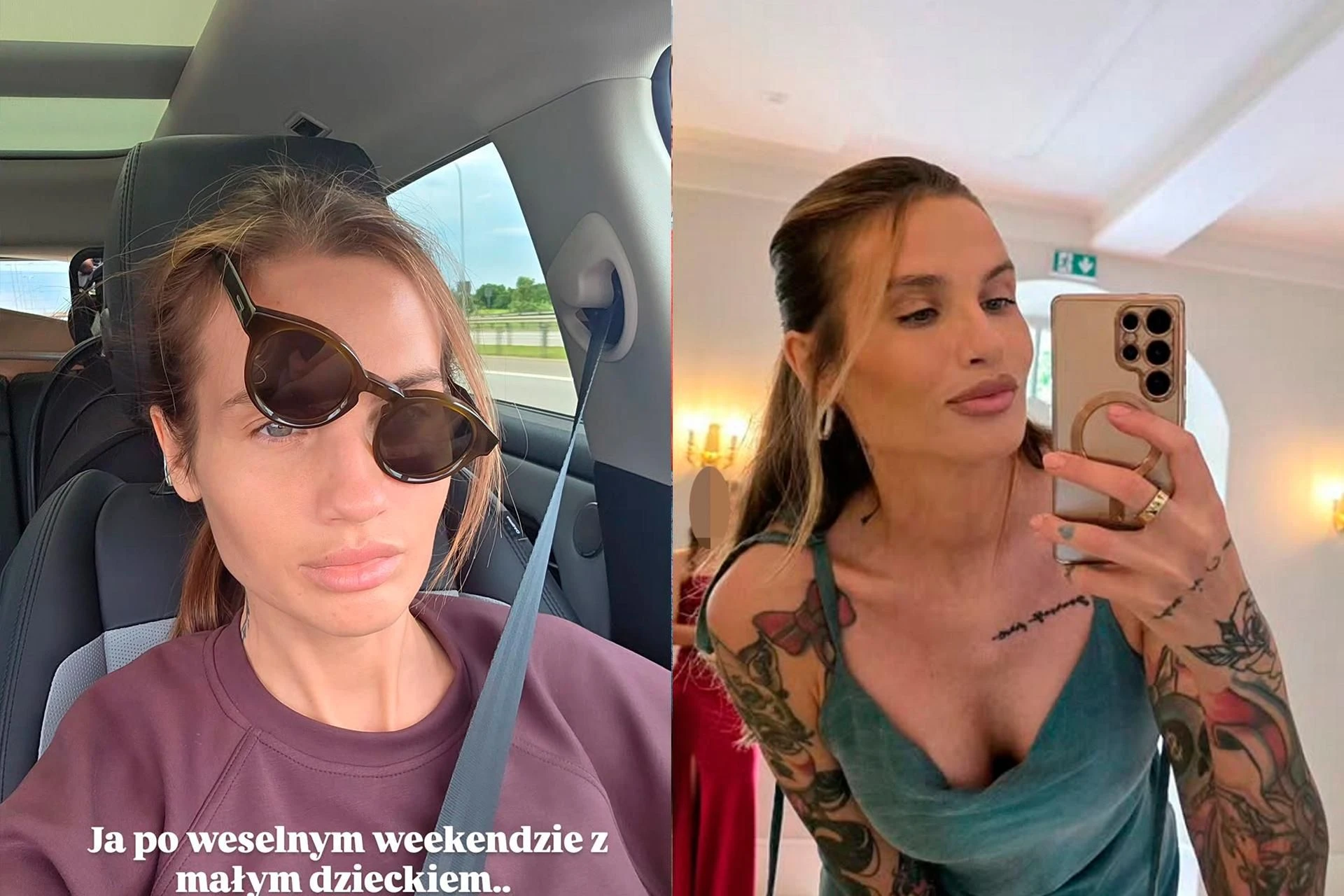 Urocze zdjęcia Karolina Gilon na weselu brata pociesza się po zwolnieniu z Polsatu. 