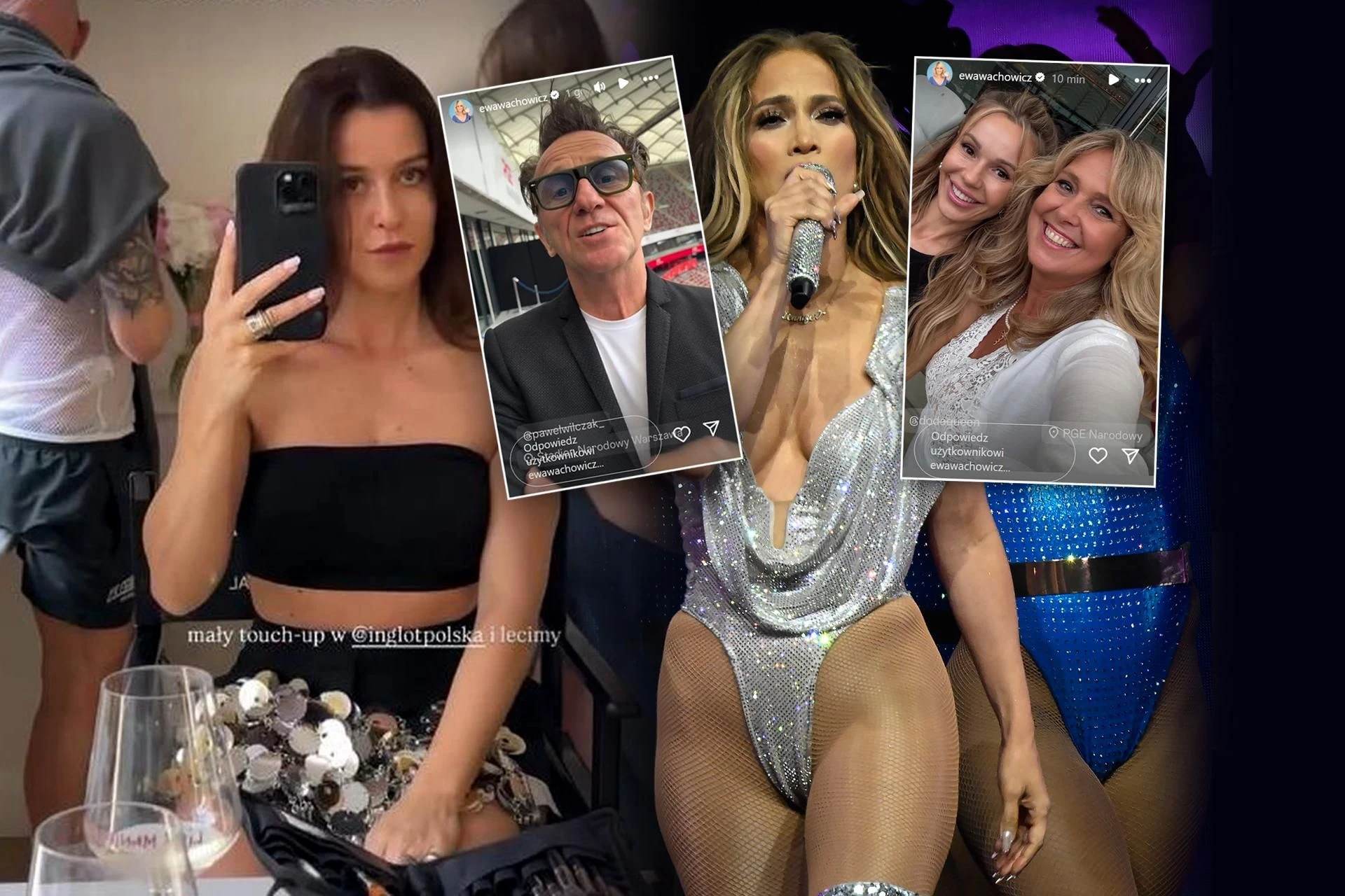 Dużo zdjęć! Tak gwiazdy wystroiły się na koncert Jennifer Lopez. Tylko Doda zaprosiła do loży
