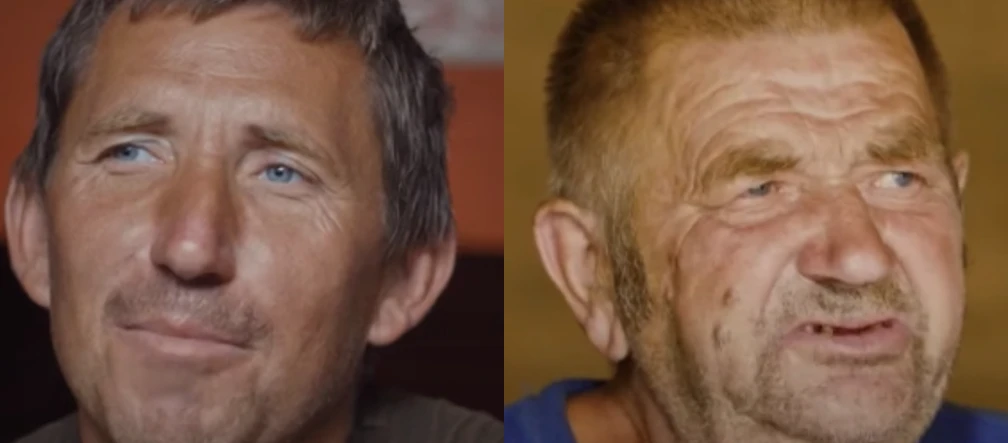 Andrzej i Gienek z Plutycz reklamą kubki i kalendarze. Bohaterowie 