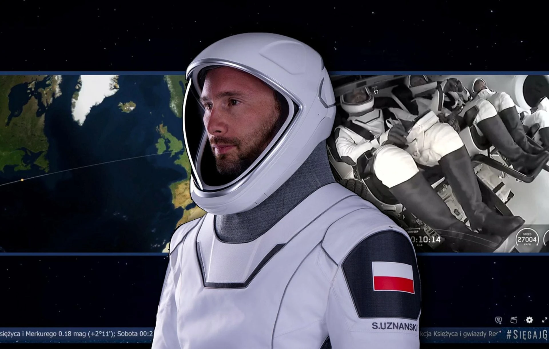 Polak w komosie Polak przemówił z kosmosu! Oto, co powiedział po polsku, gdy był 200 kilometrów nad …