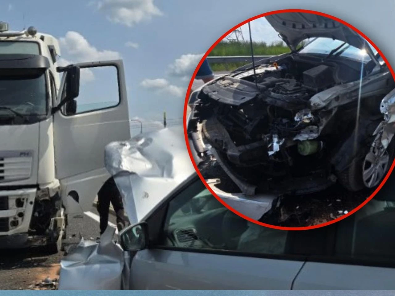 O włos od tragedii! 24-latka wjechała pod prąd na S6. Zderzyła się z ciężarówką!