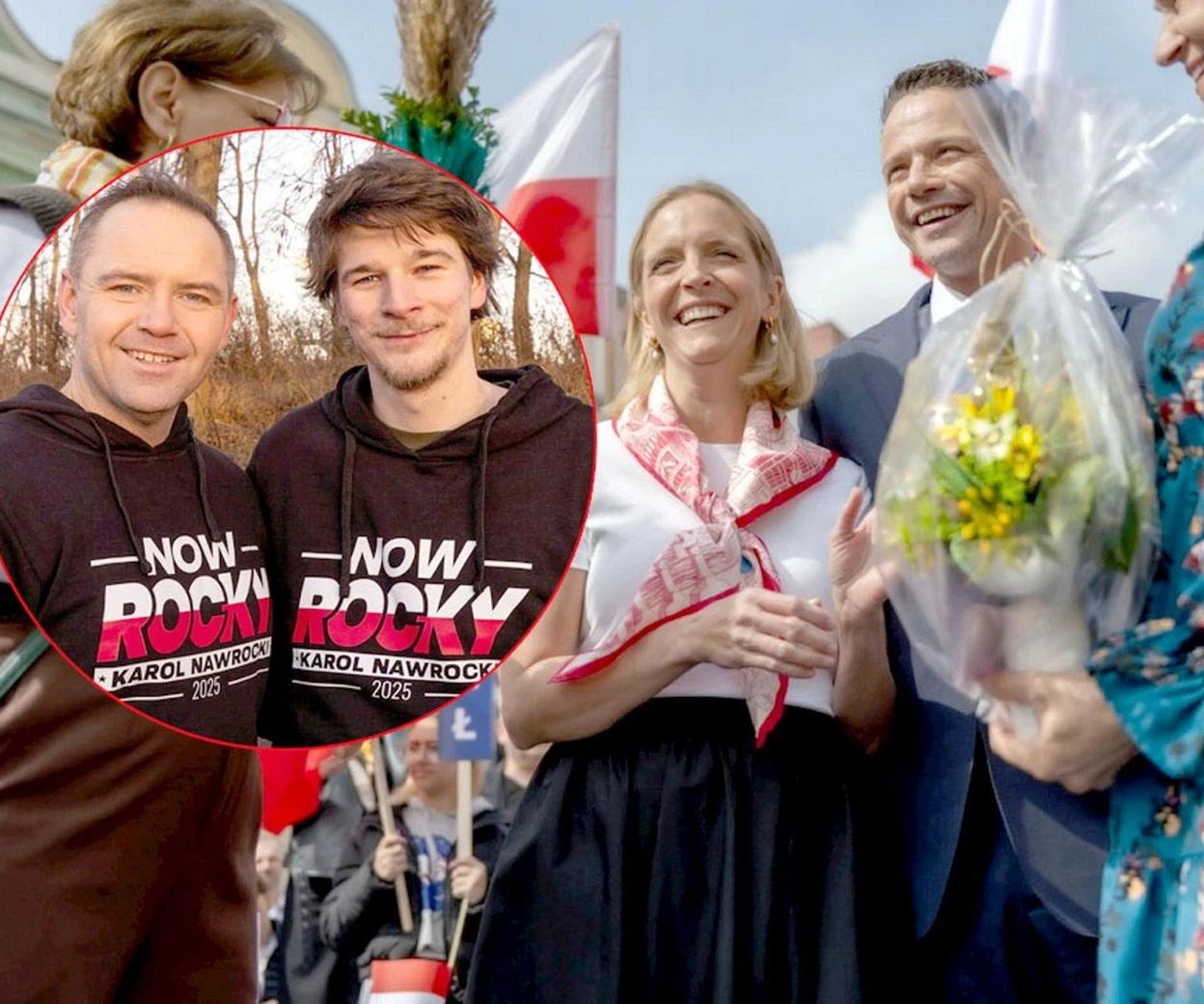Tylko u nas Rodzinny bój o Pałac Prezydencki. Zobacz jak żona Trzaskowskiego i syn Nawrockiego p…