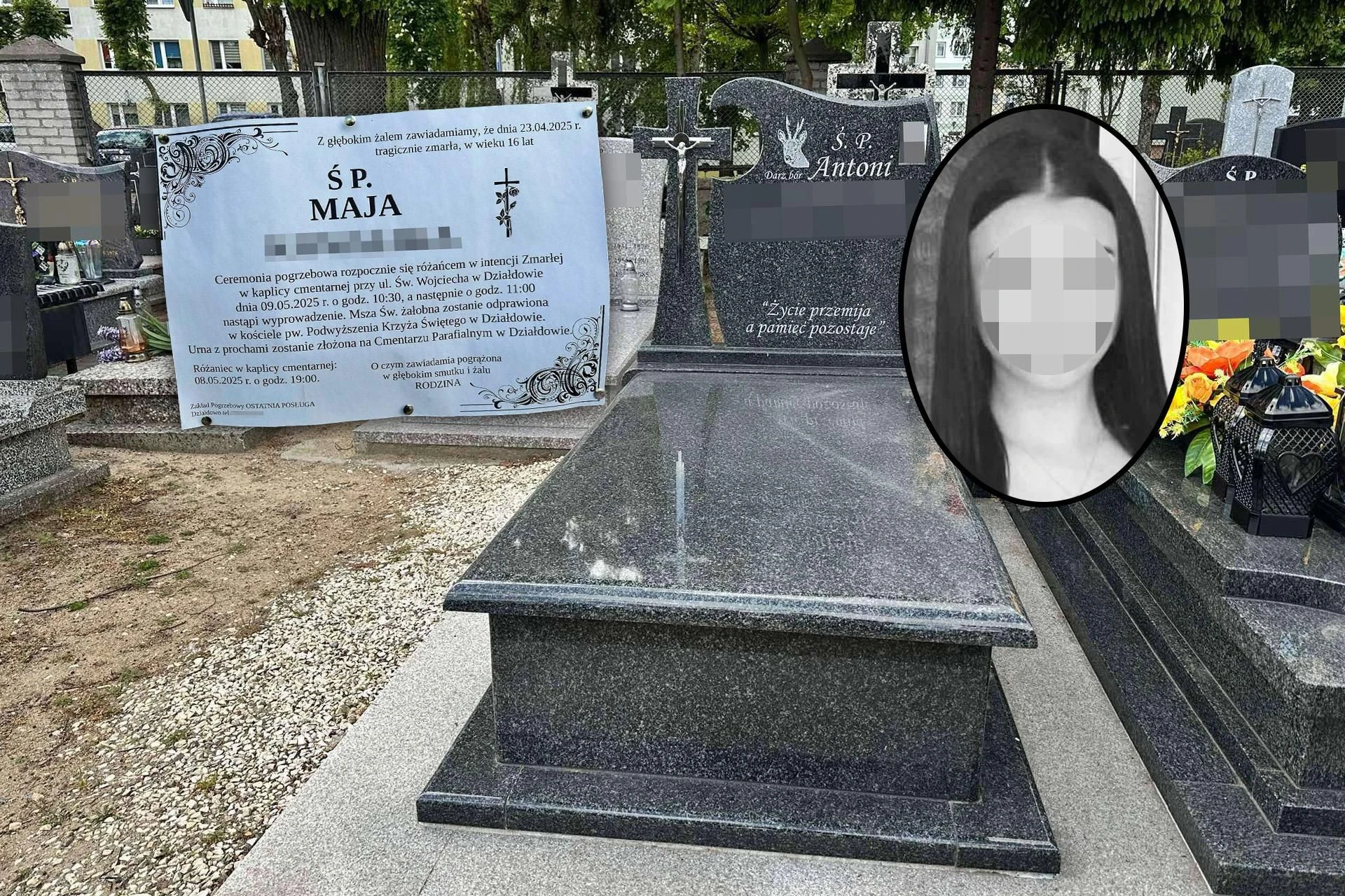 DATA POGRZEBU 16-letnia Maja spocznie u boku ukochanego dziadka. Pogrzeb ofiary zabójstwa w Mławie