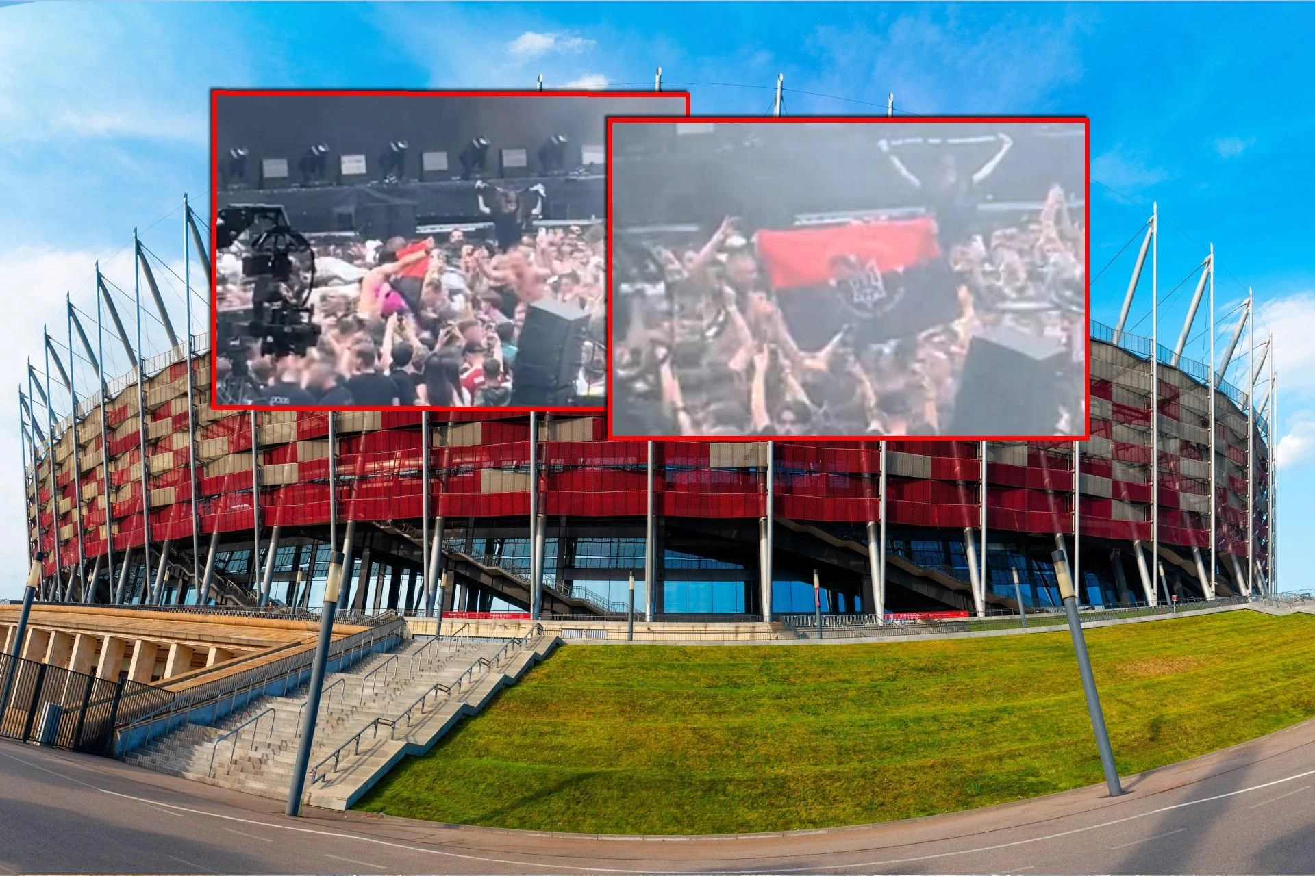 SZOKUJĄCE Banderowska flaga na koncercie w Warszawie! Skandal na PGE Narodowym
