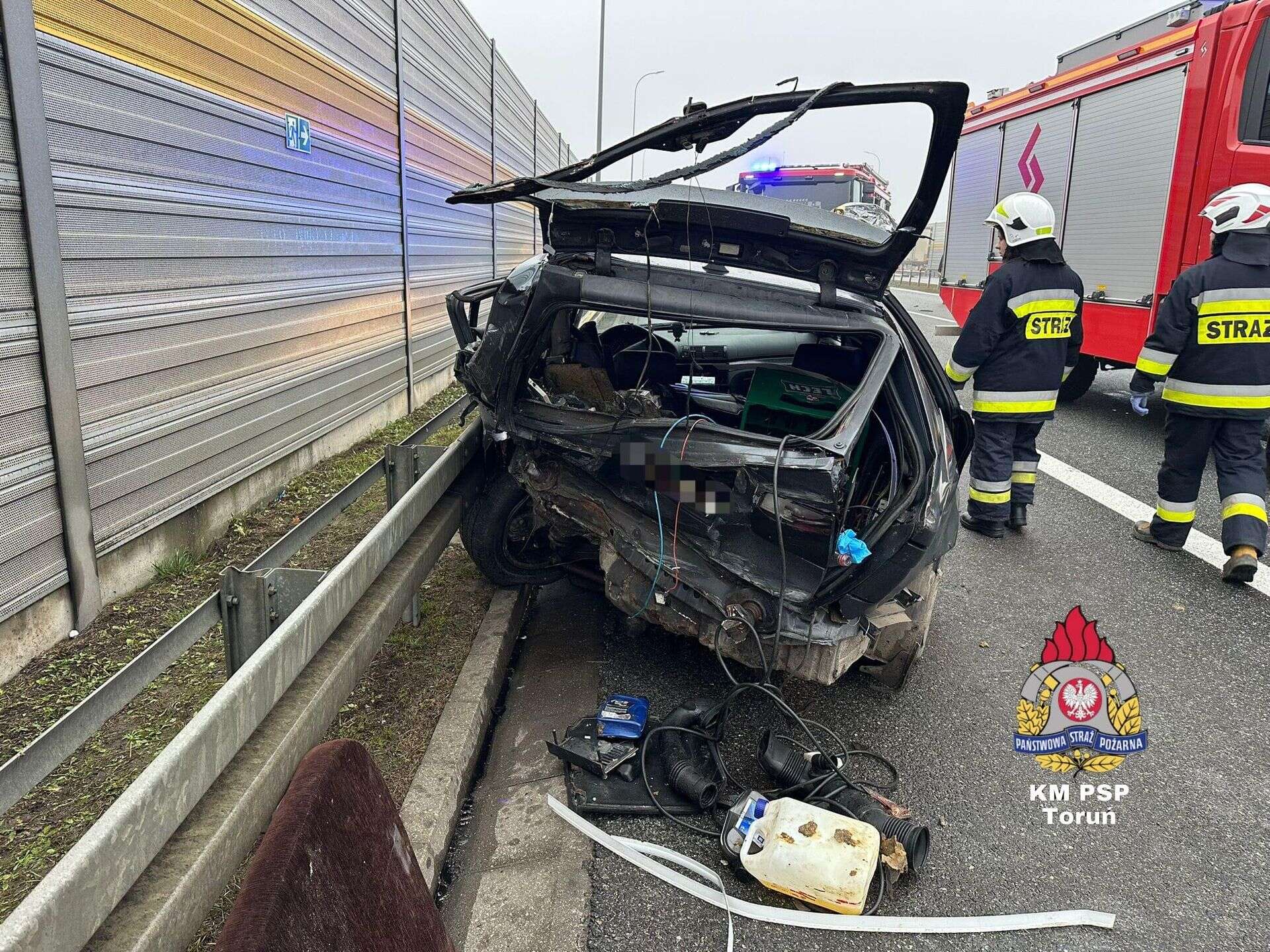 Mamy zdjęcia Poważny wypadek na A1 pod Toruniem