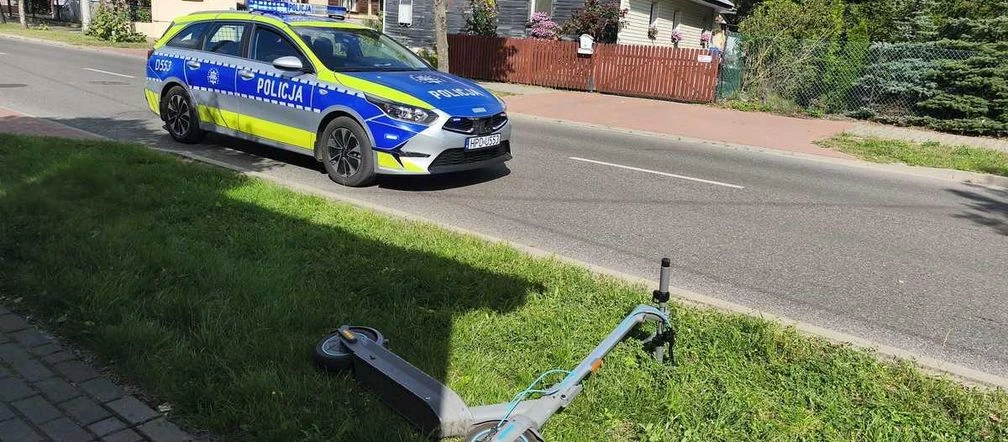 Wypadek 15-latek przewrócił się na hulajnodze. Jechał bez kasku. Groźny wypadek w Parczewie