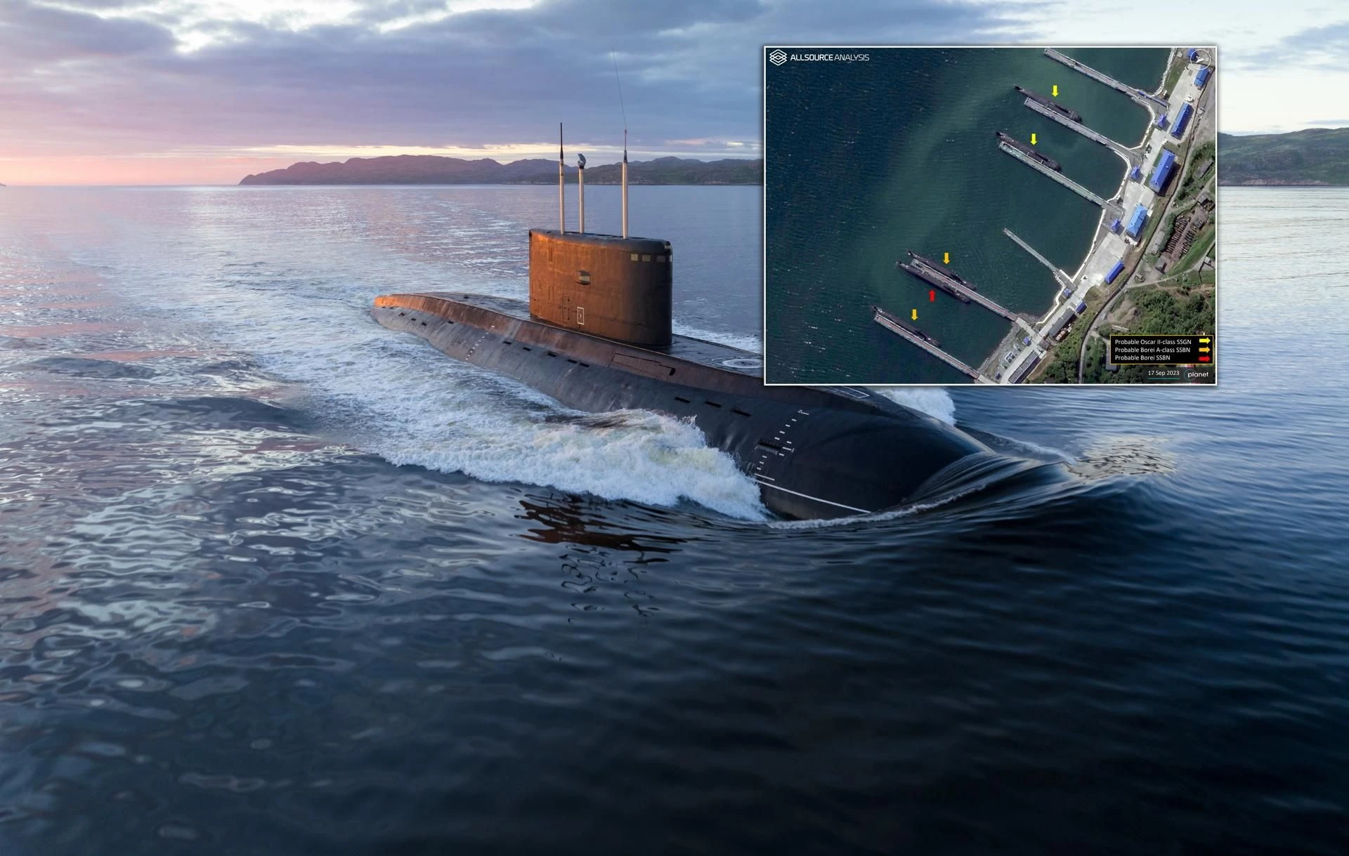 Po trzęsieniu ziemi Baza okrętów atomowych Putina uszkodzona. Ujawniono zdjęcia satelitarne