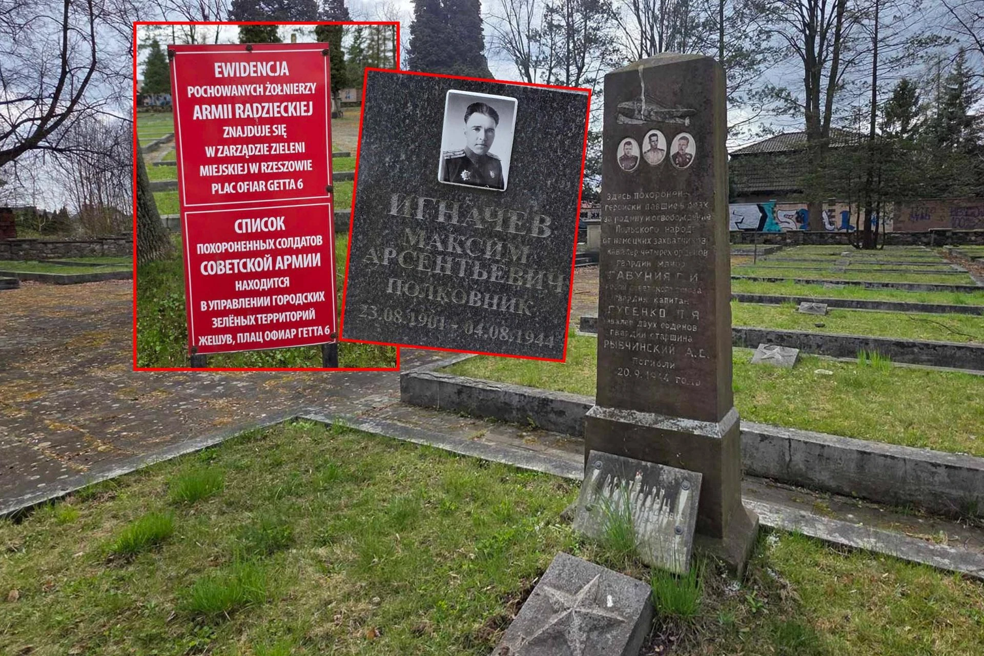 HISTORIA Zabytkowy cmentarz wojskowy w Rzeszowie. Jest tu tylko jedna taka mogiła