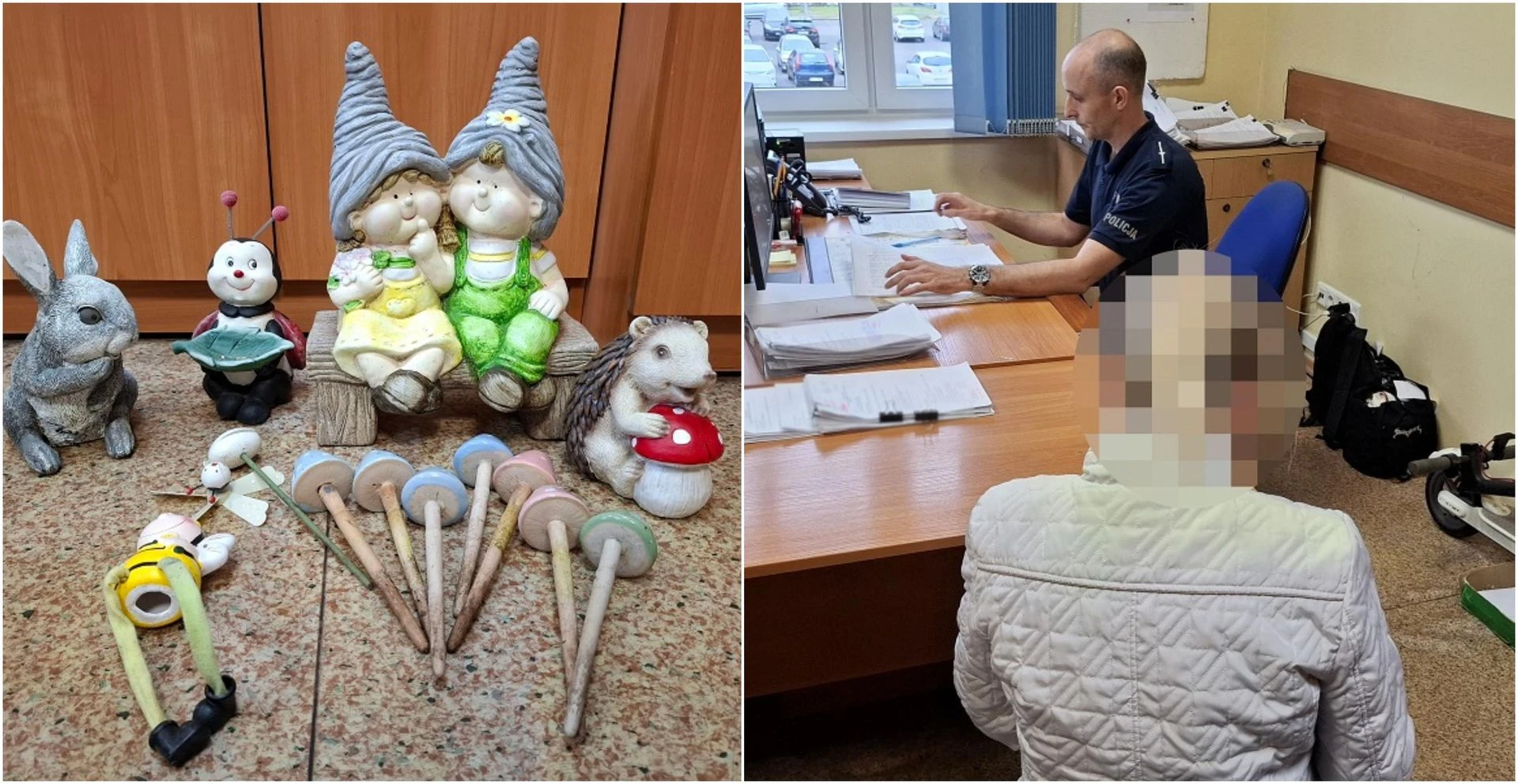 To się nie mieści w głowie! Kradła z dziecięcych grobów, by ozdobić własny ogród! 53-latka nie miała skrupułów