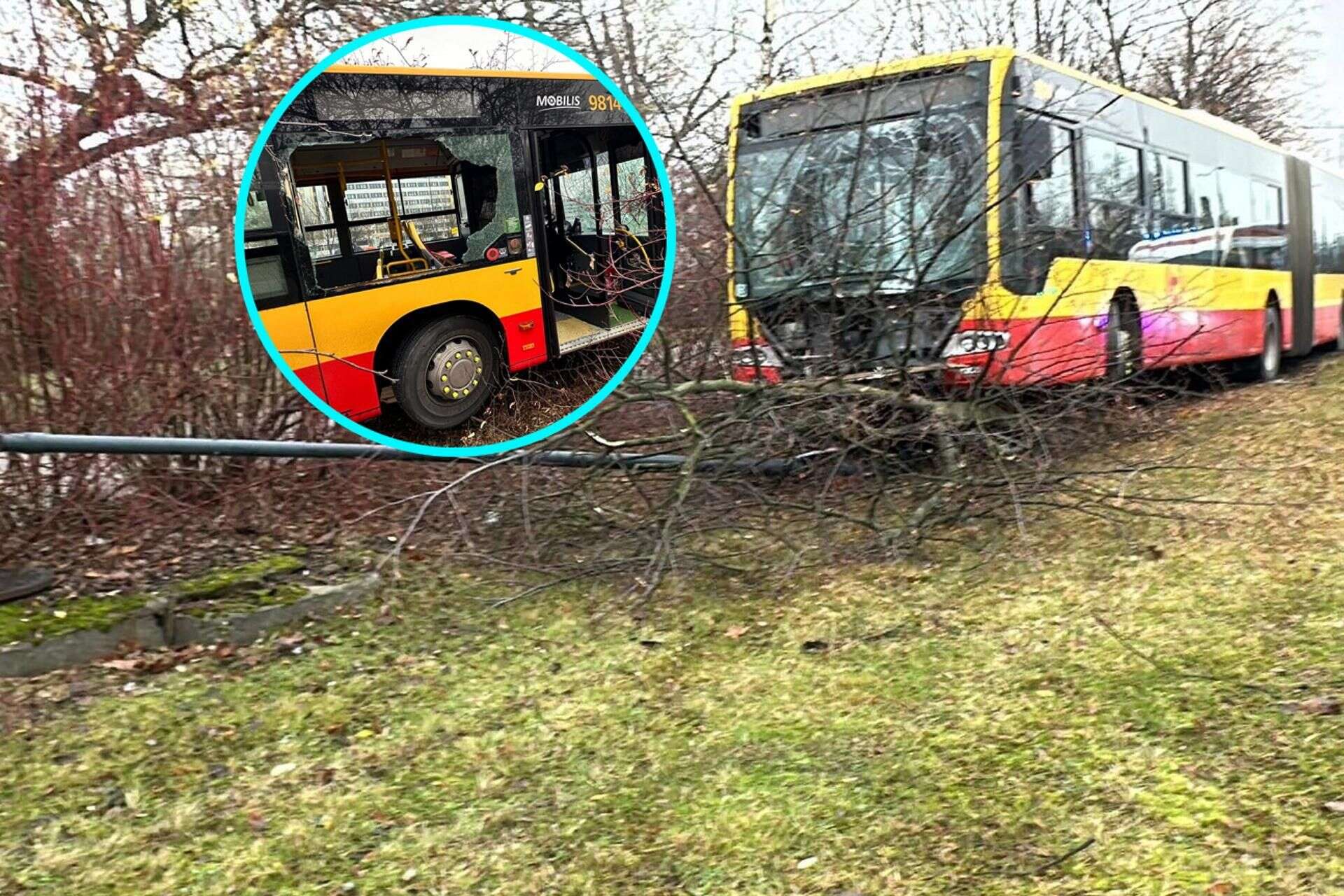 CO SIĘ STAŁO?! Wypadek na Ursynowie. Kierowca autobusu miejskiego uderzył w latarnię. Szokujące ust…