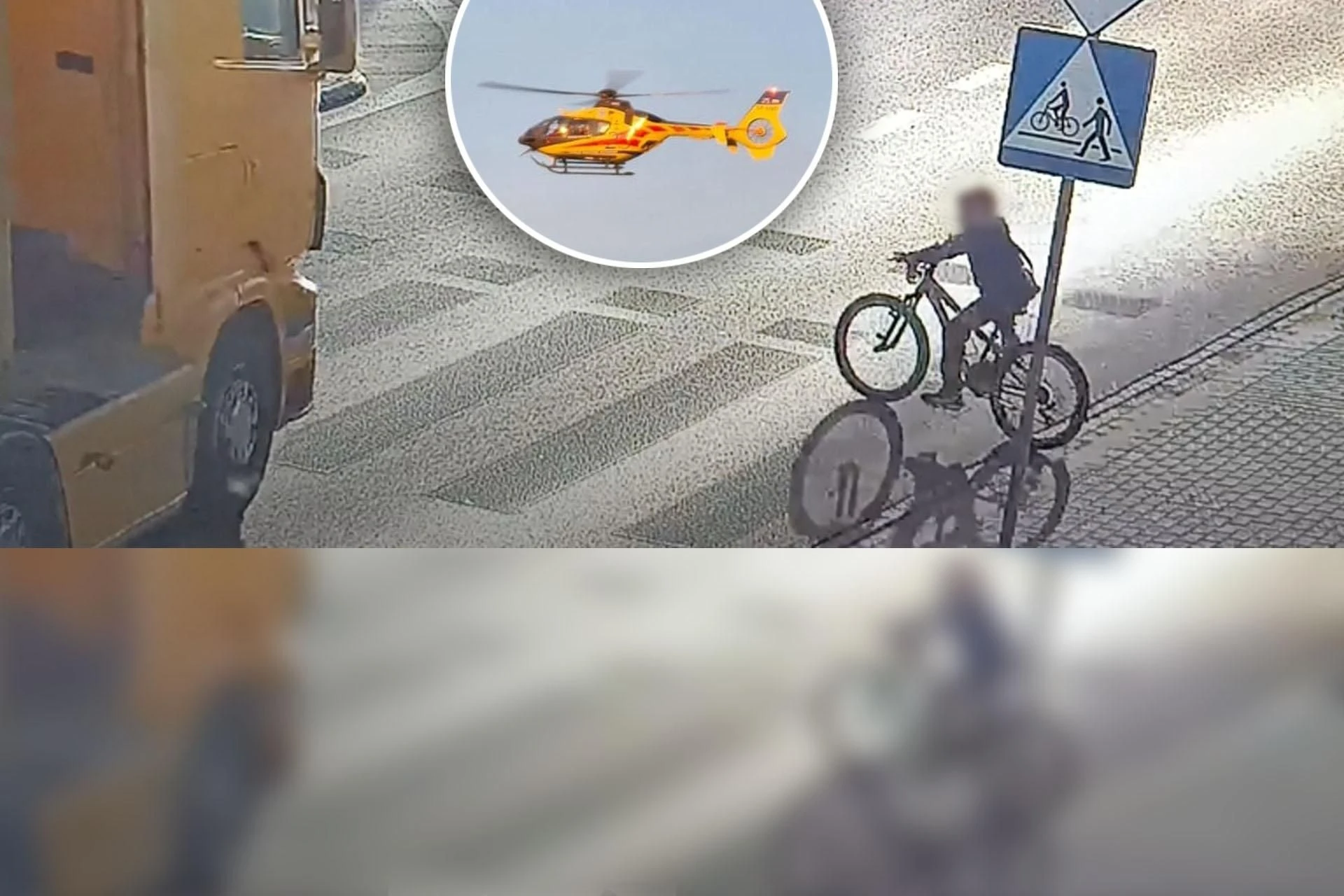 Nie miał kasku 8-latek staranowany na przejściu przez tira! Szokujący wypadek w Wyszkowie (ZDJĘCIA]