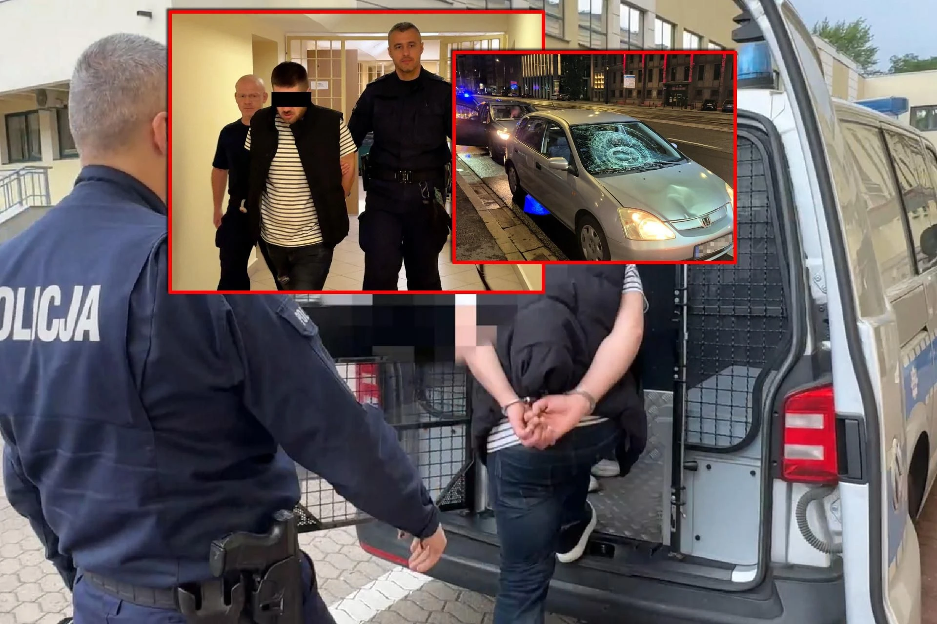 KOSZMARNY WYPADEK Potrącił 25-latkę na przejściu i uciekł. Kierowcę zatrzymano po krótkim pościgu