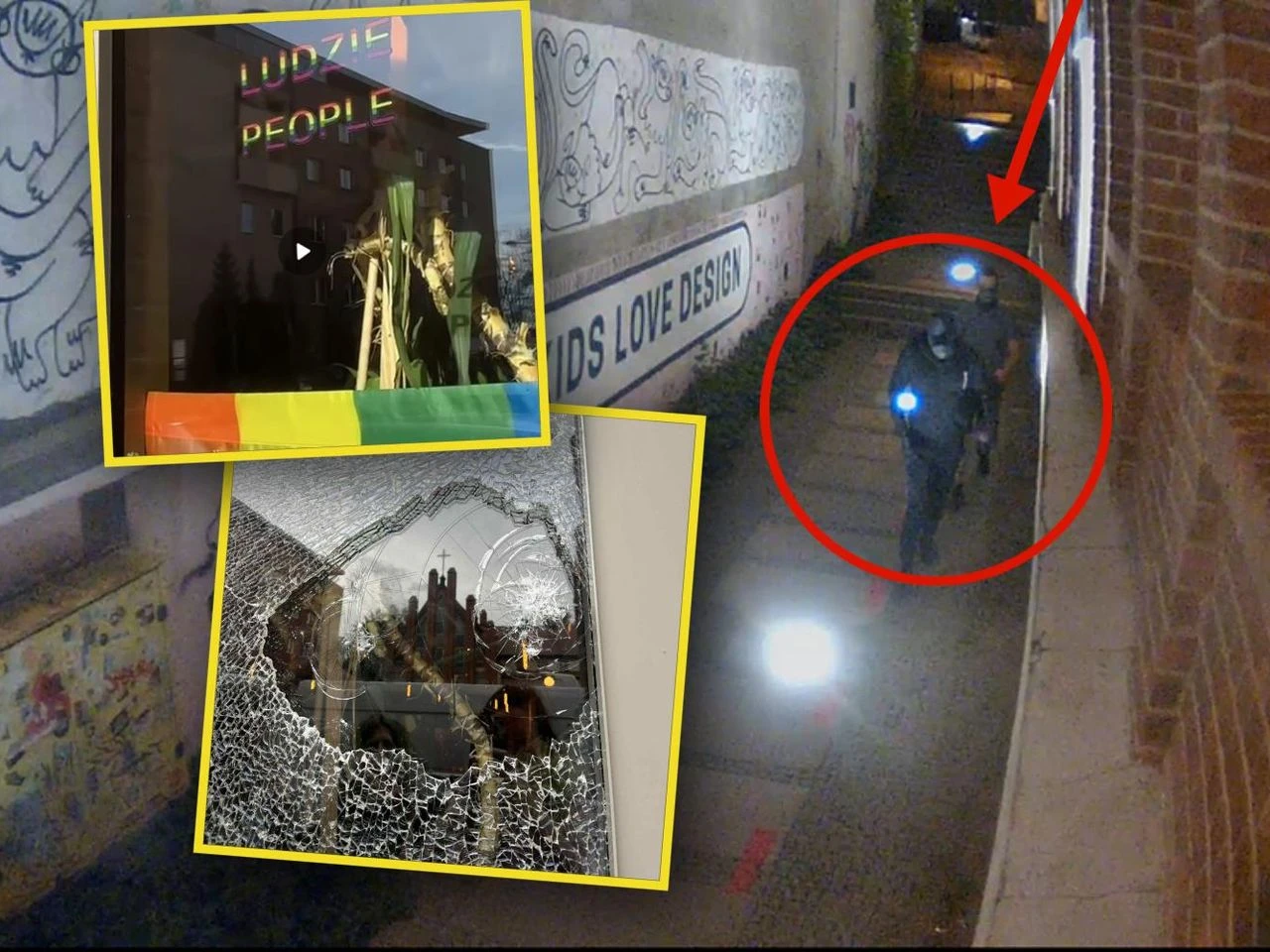 Rozpoznajecie ich? Zaatakowali Trafostację Sztuki, bo nie spodobała im się tęcza? Zuchwały akt wandaliz…