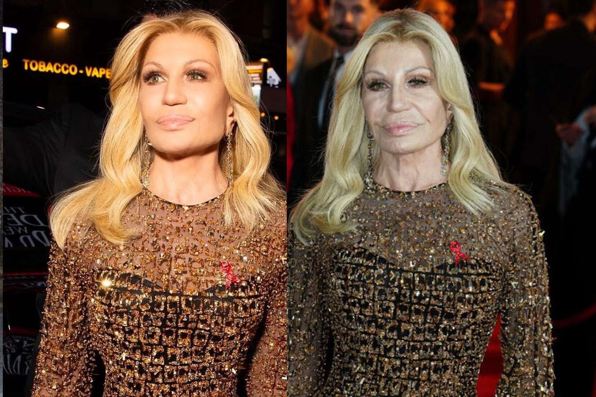 Nagły zwrot akcji! Nie uwierzysz, jak naprawdę wygląda Donatella Versace! 