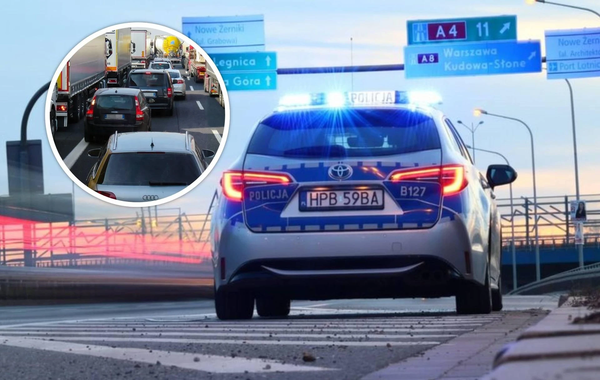 Zderzenie dwóch dostawczaków Tragiczny wypadek na A4. Jedna osoba nie żyje! Autostrada zablokowana