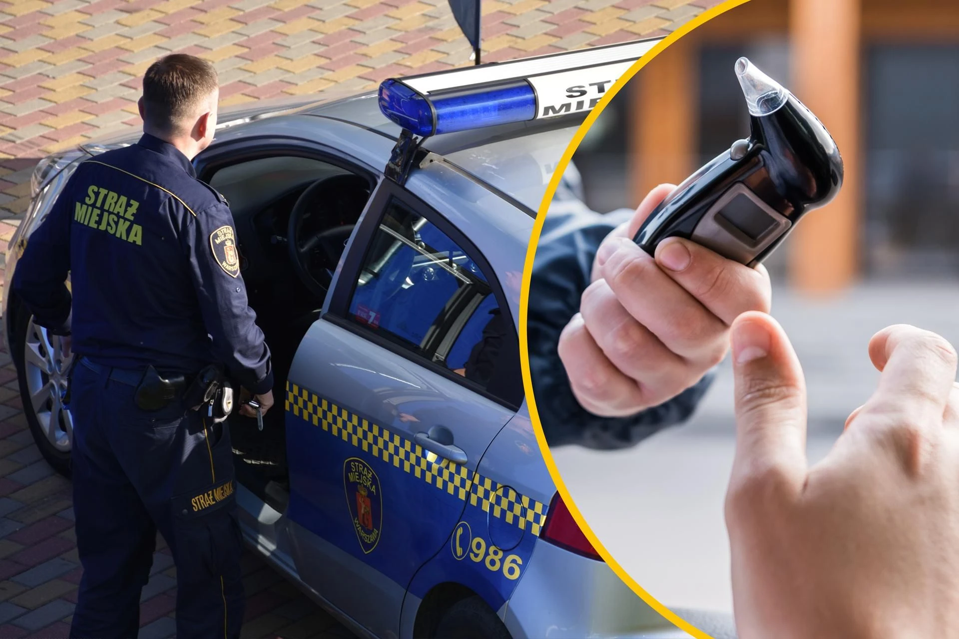 Przekroczył dawkę śmiertelną! Strażnicy nie mogli uwierzyć w wynik alkomatu. Wezwali pogotowie. Mężczyzna wydmuchał 6 promili