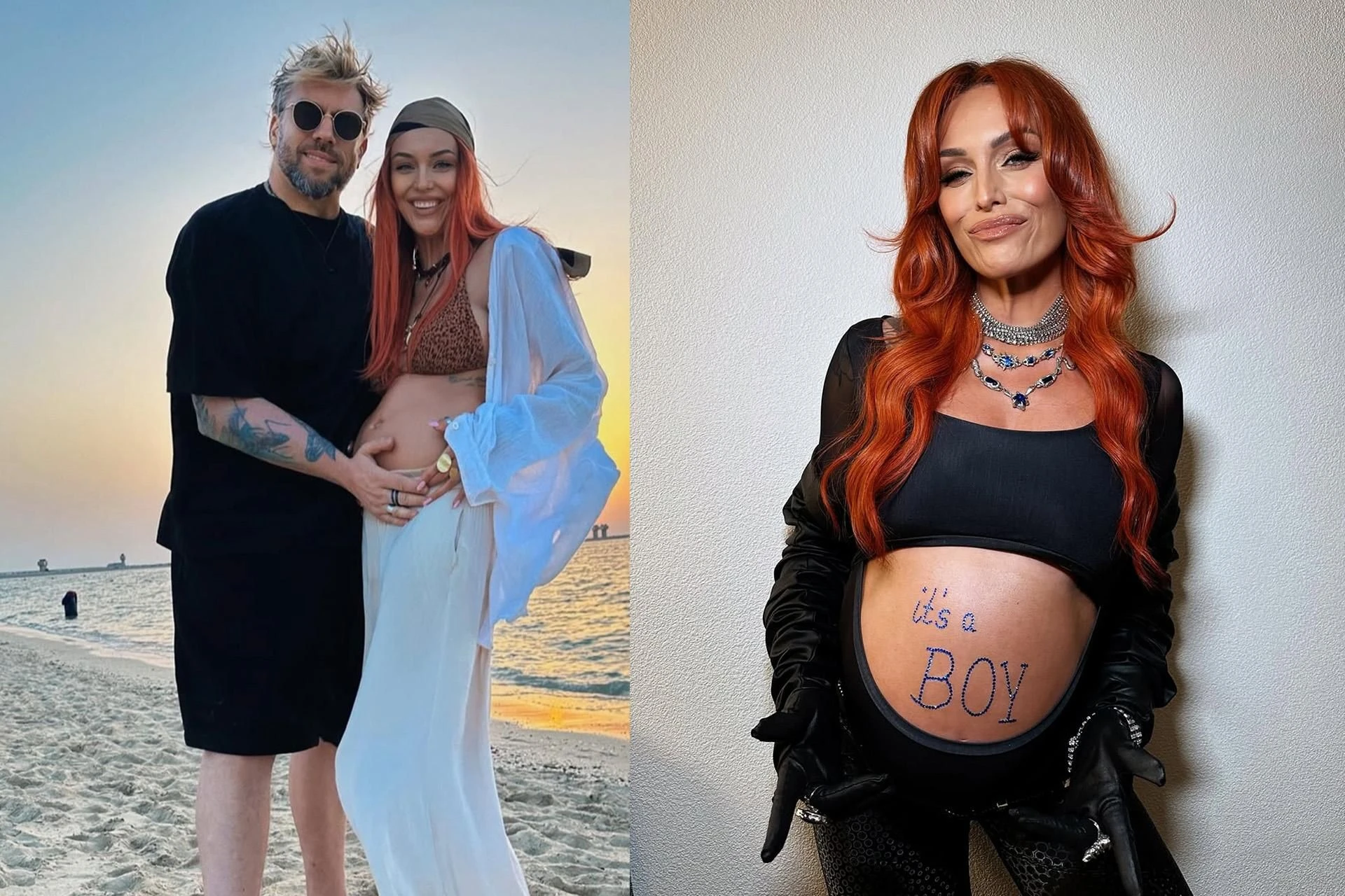Mamy zdjęcia Ruda z Red Lips wystąpiła w Sopocie w 8. miesiącu ciąży. Tak ogłosiła płeć dziecka! Piękny moment