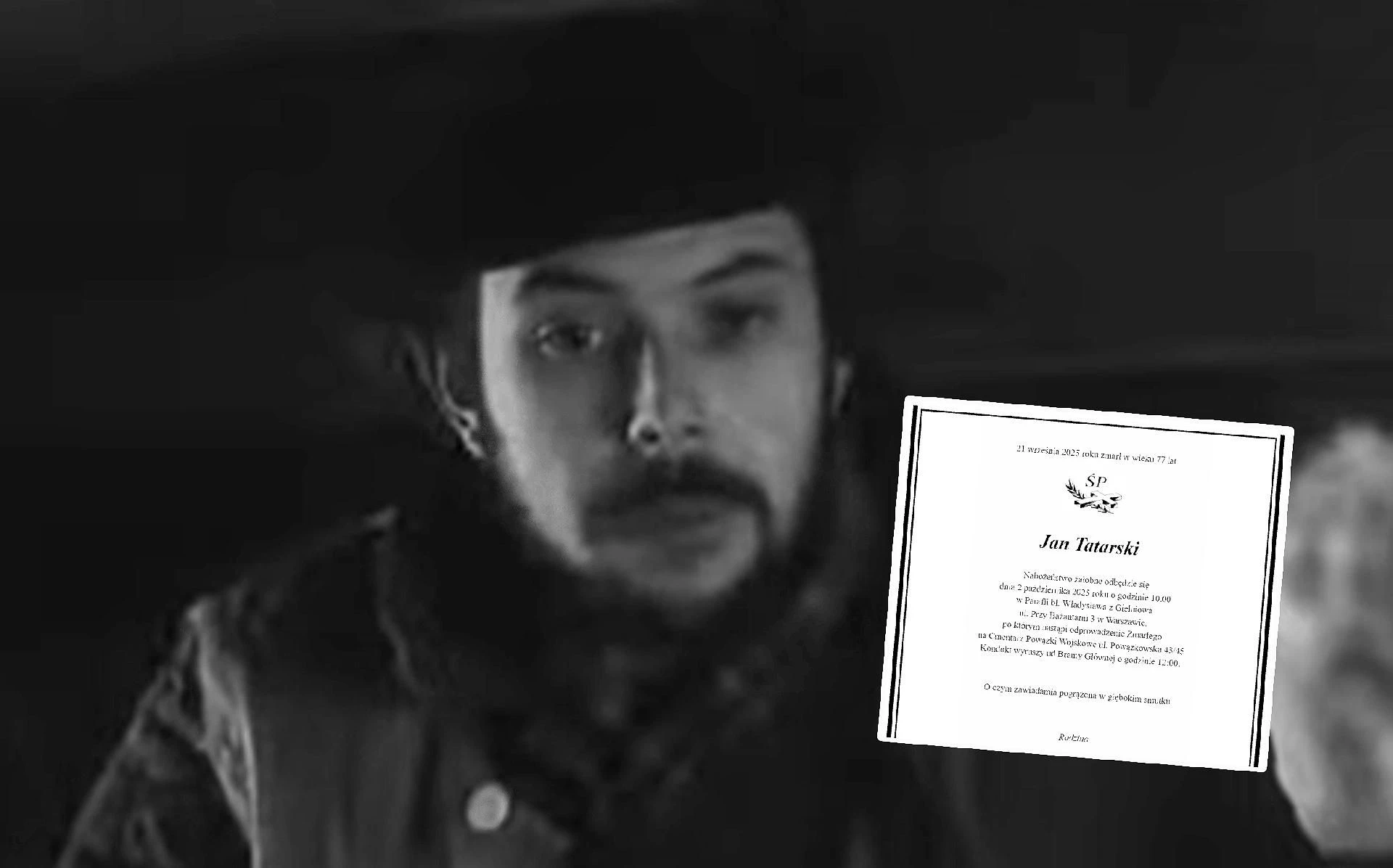 Wiadomo, co z pogrzebem Nie żyje Jan Tatarski. Aktor miał 77 lat. Wiadomo, co z pogrzebem