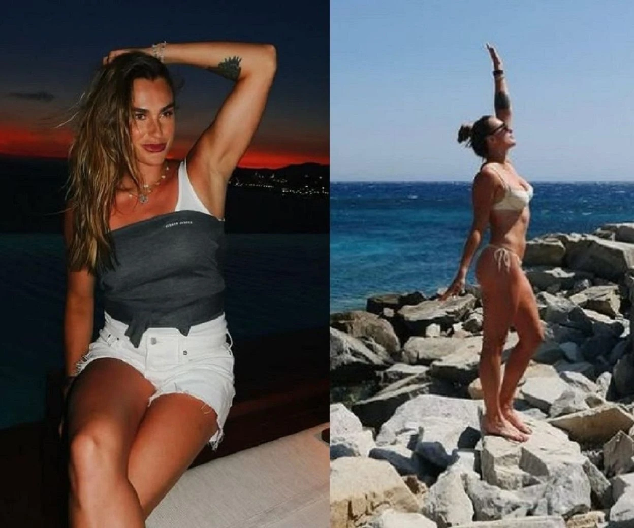 Gorąco! Aryna Sabalenka w bikini na gorącej greckiej wyspie! Miłosne uściski