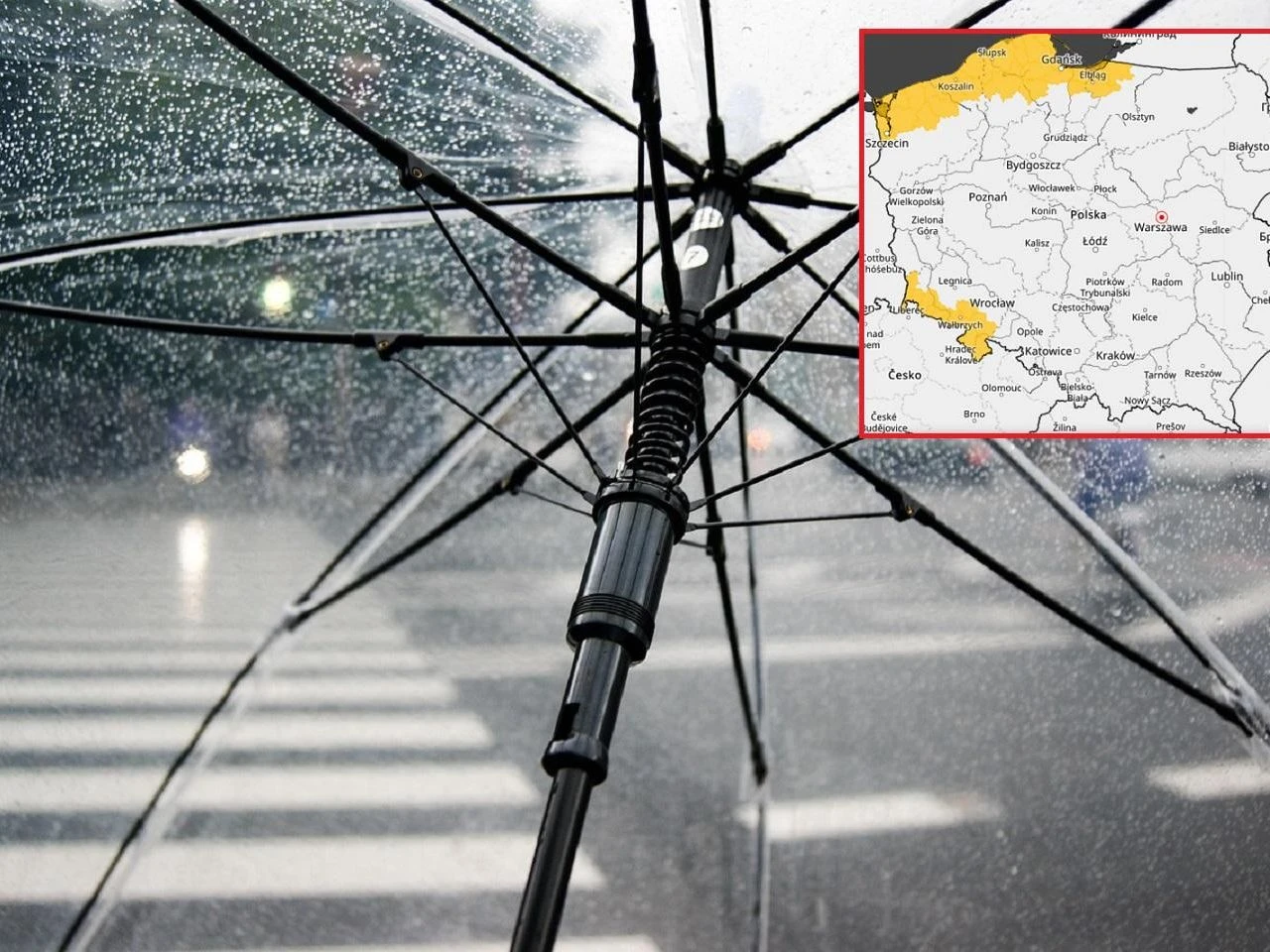 Niepokojąca prognoza Z Niemiec idzie załamanie pogody. Żółty pas na mapie alertów IMGW