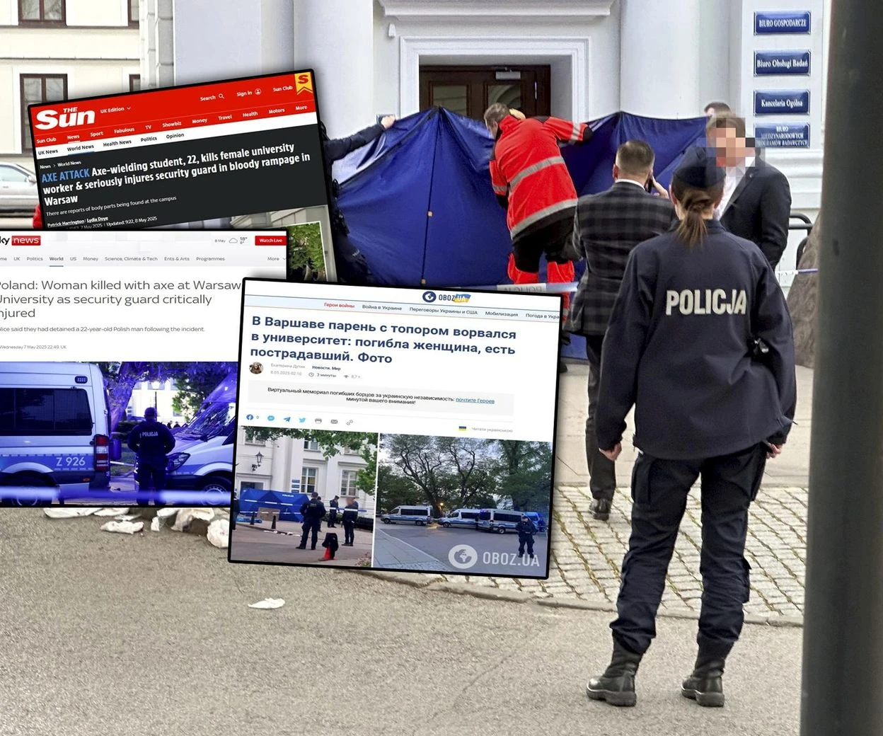 Morderstwo na UW Atak siekierą na Uniwersytecie Warszawskim. Tak zareagowały światowe media. 