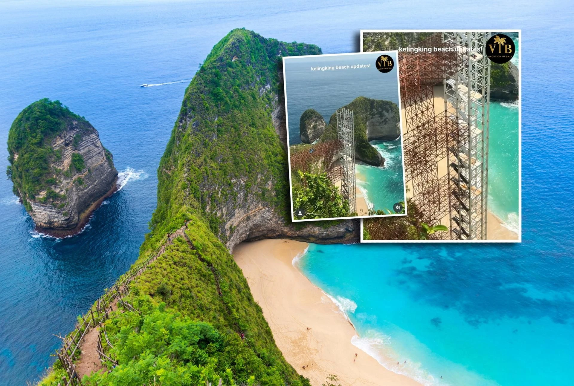 Co?! Szok na jednej z najpiękniejszych plaż! Stawiają tam gigantyczną szklaną windę!