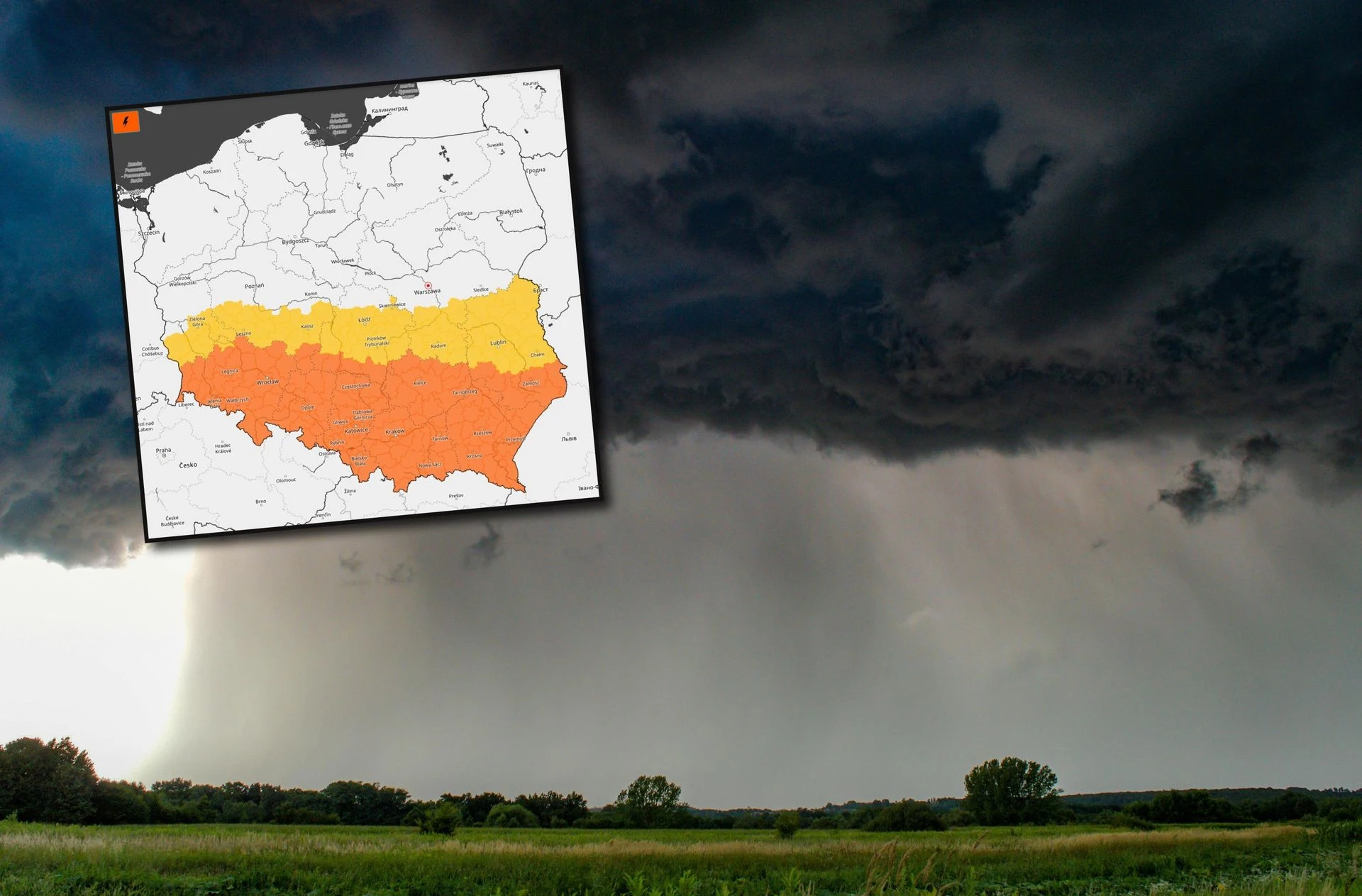 ważne ostrzeżenie! Burzowy armagedon nad Polską! IMGW wydaje żółte i czerwone alerty