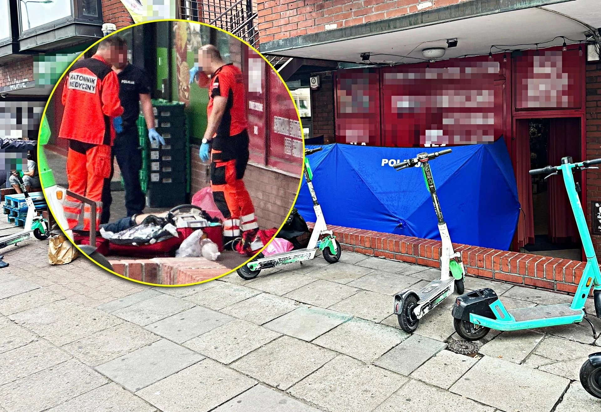 Wstrząsające! Przechylił się przez barierki, spadł z wysokości i zmarł. Tragedia w Śródmieściu