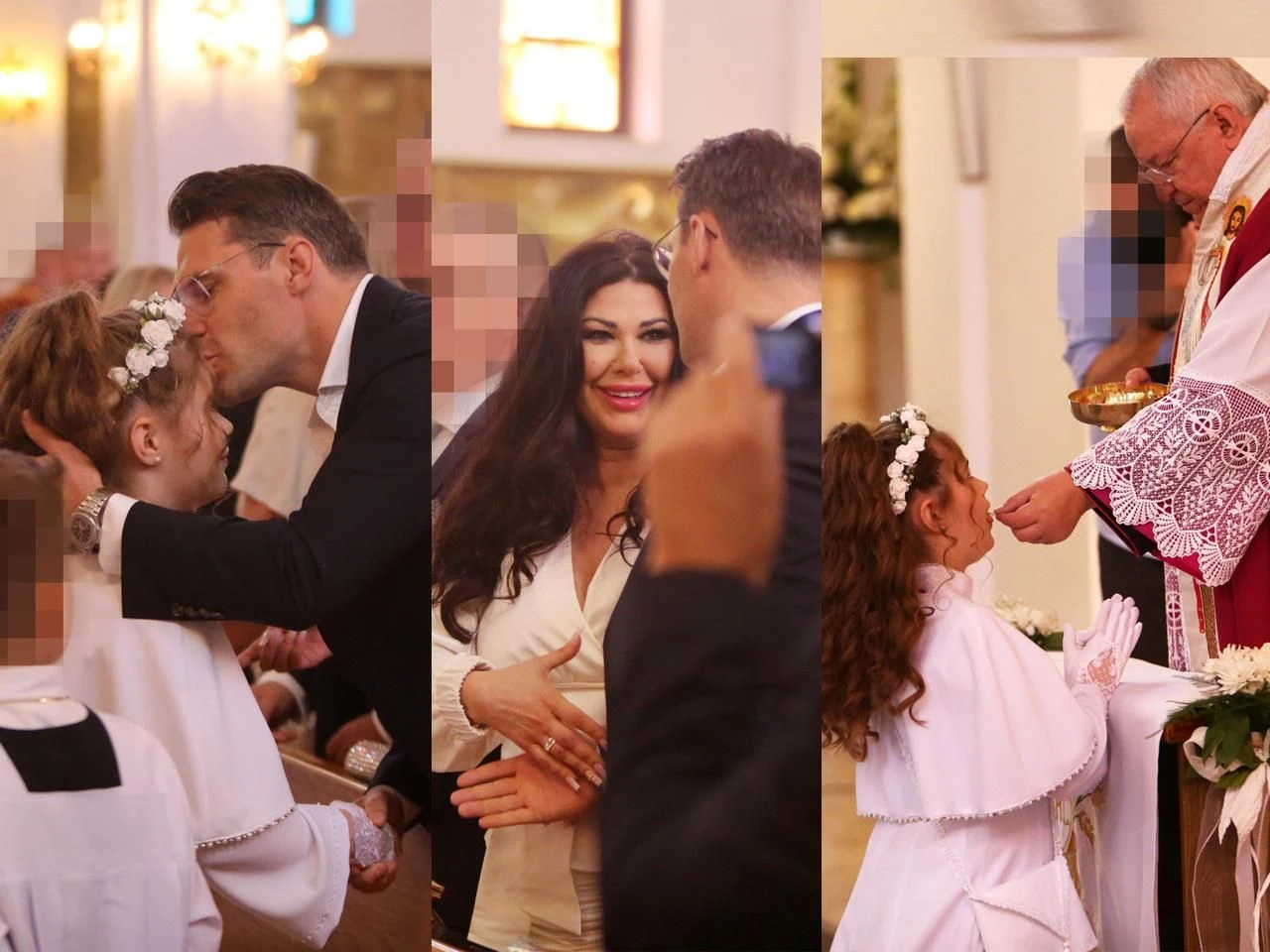 Zdjęcia paparazzi tylko u nas! Tak wyglądała komunia córki Węgrowskiej za 40 tysięcy: 7 kreacji, białe żyrafy i 