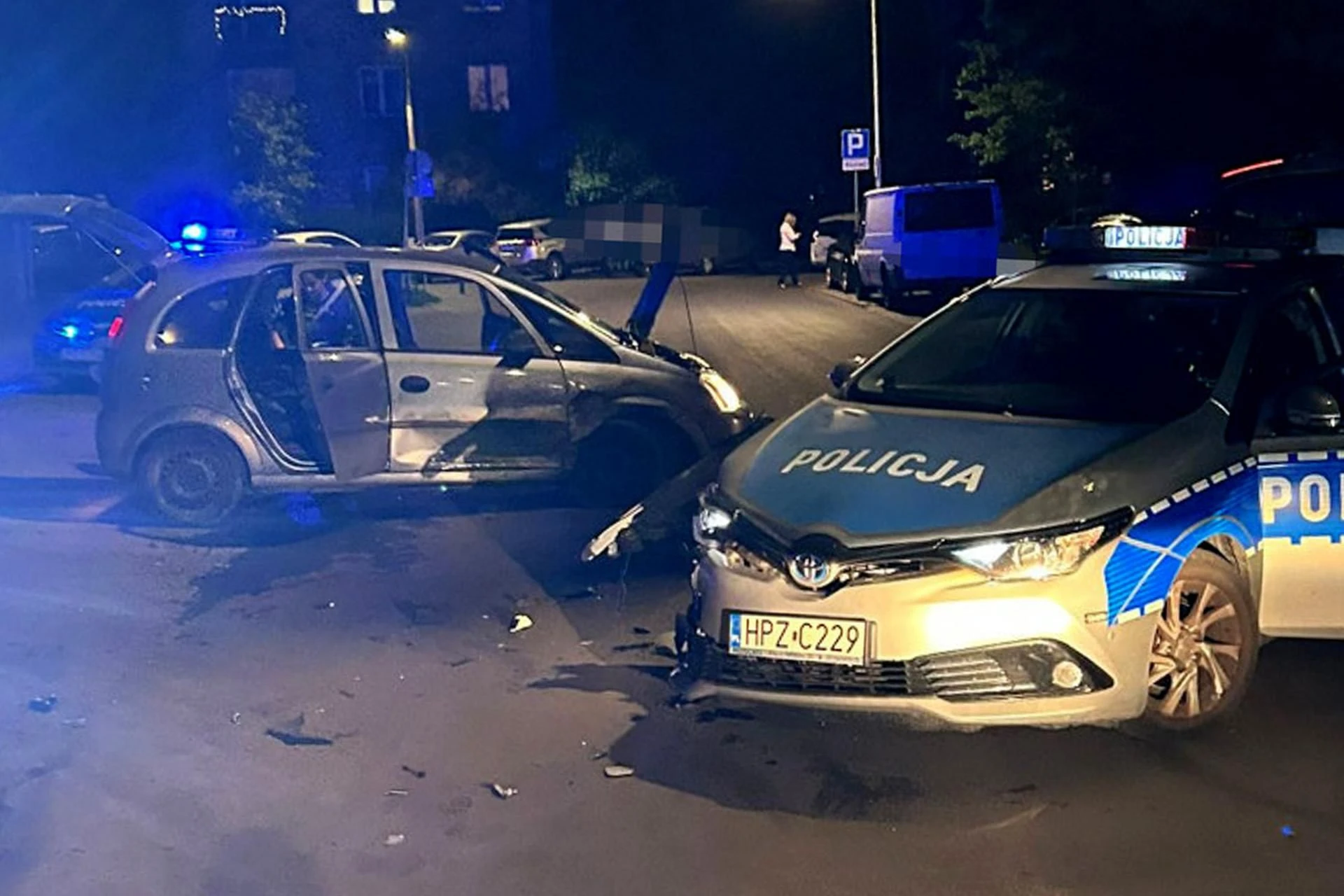 Szok! Pościg jak z filmu! Złodziej kół staranował radiowóz